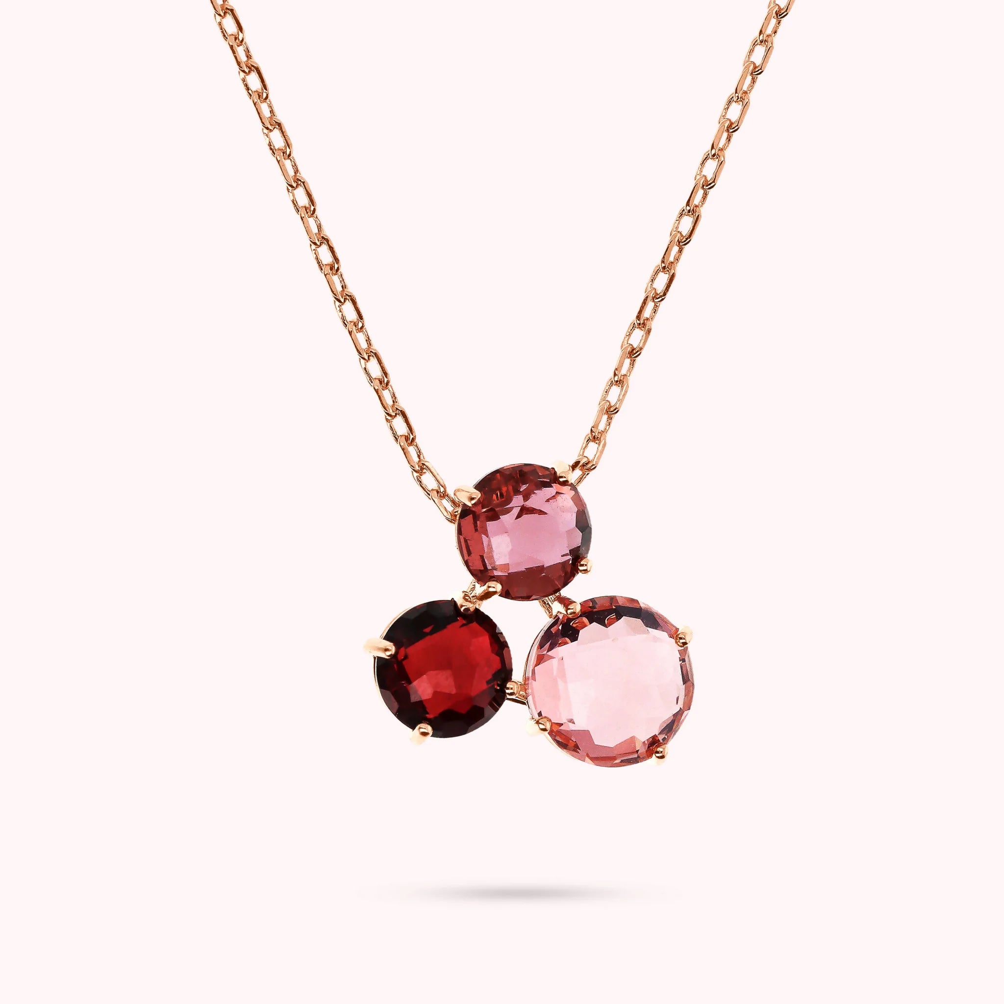 Collana Essentiel con Pendente Trilogy in Prisma Gem Taglio Mosaico