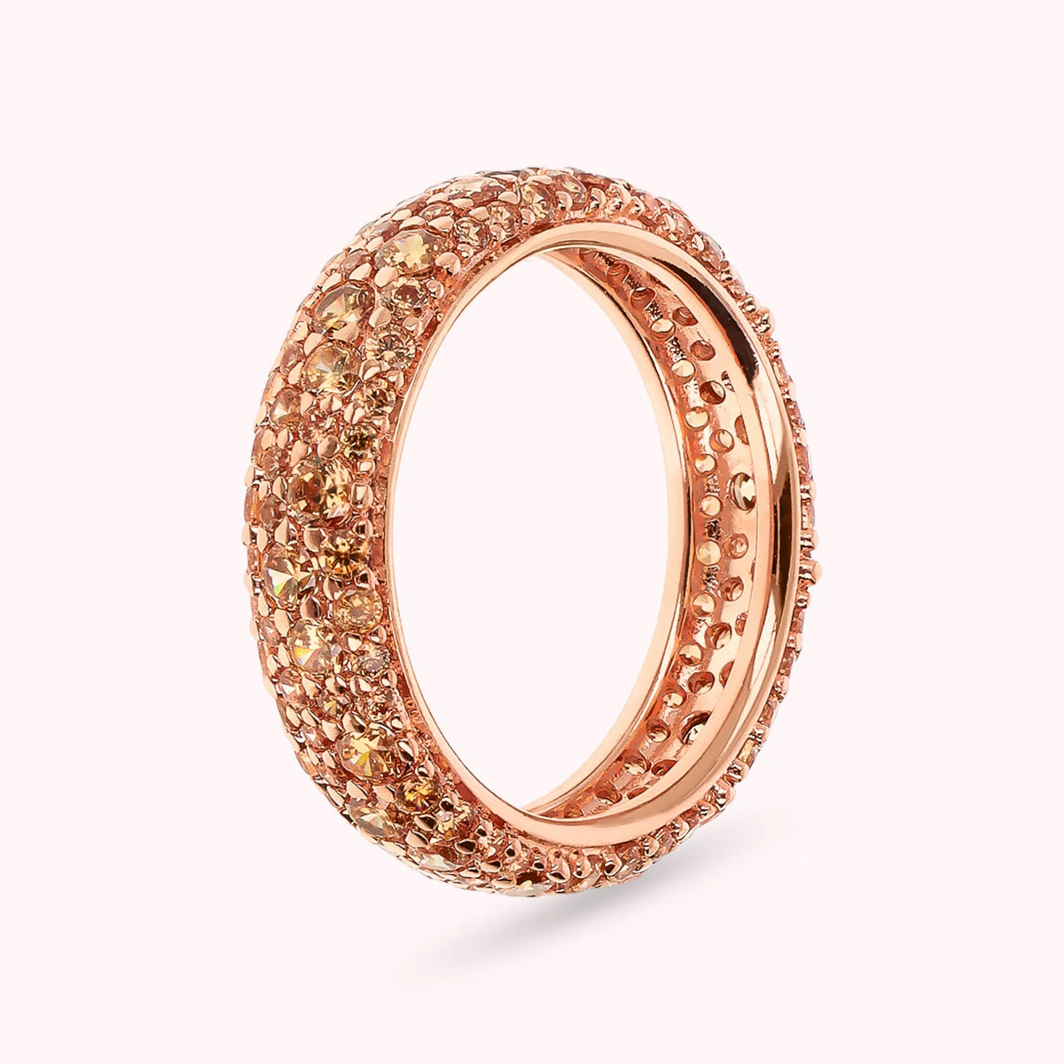 Cubic Zirconia Pavé Veretta Ring