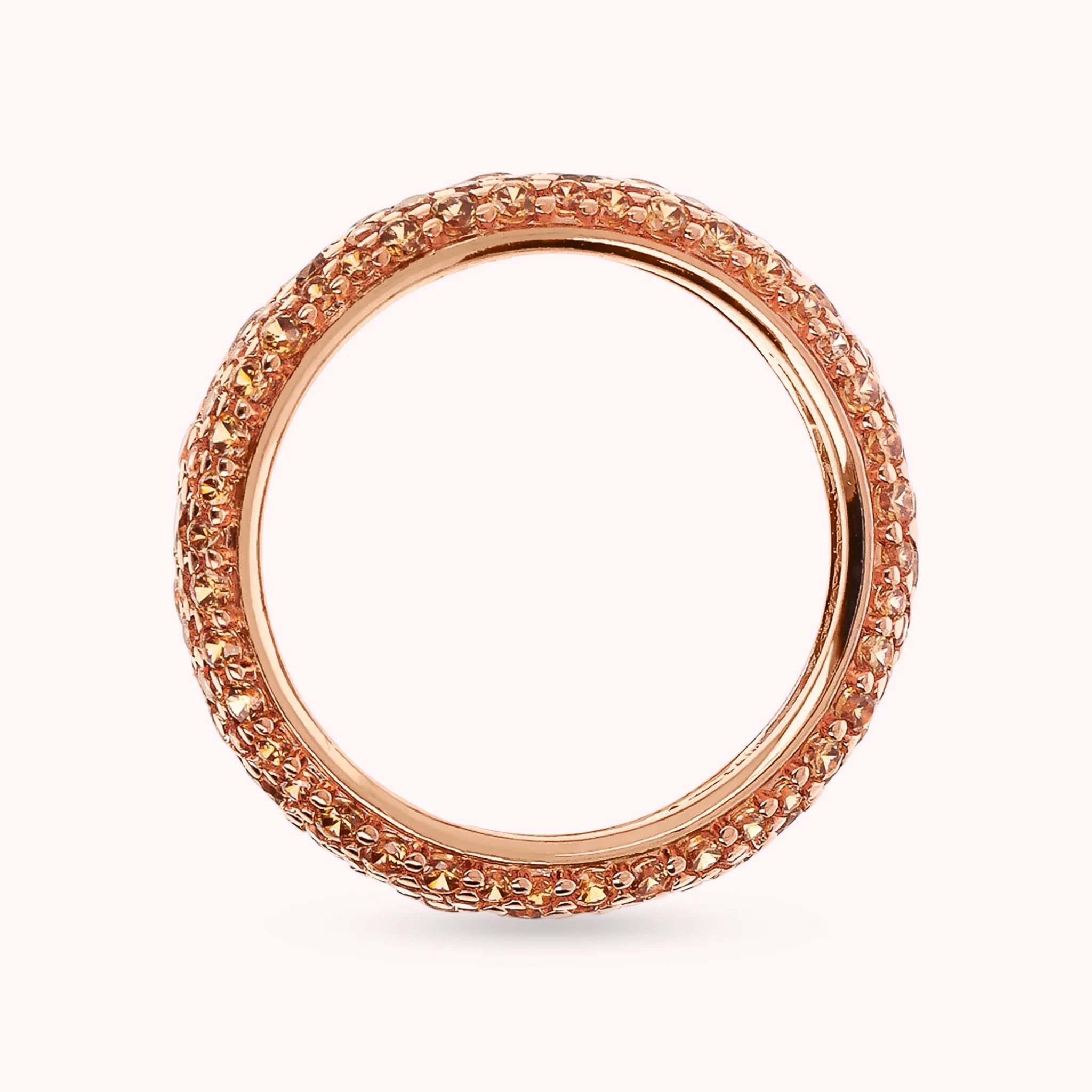 Anello Veretta in Pavé di Cubic Zirconia