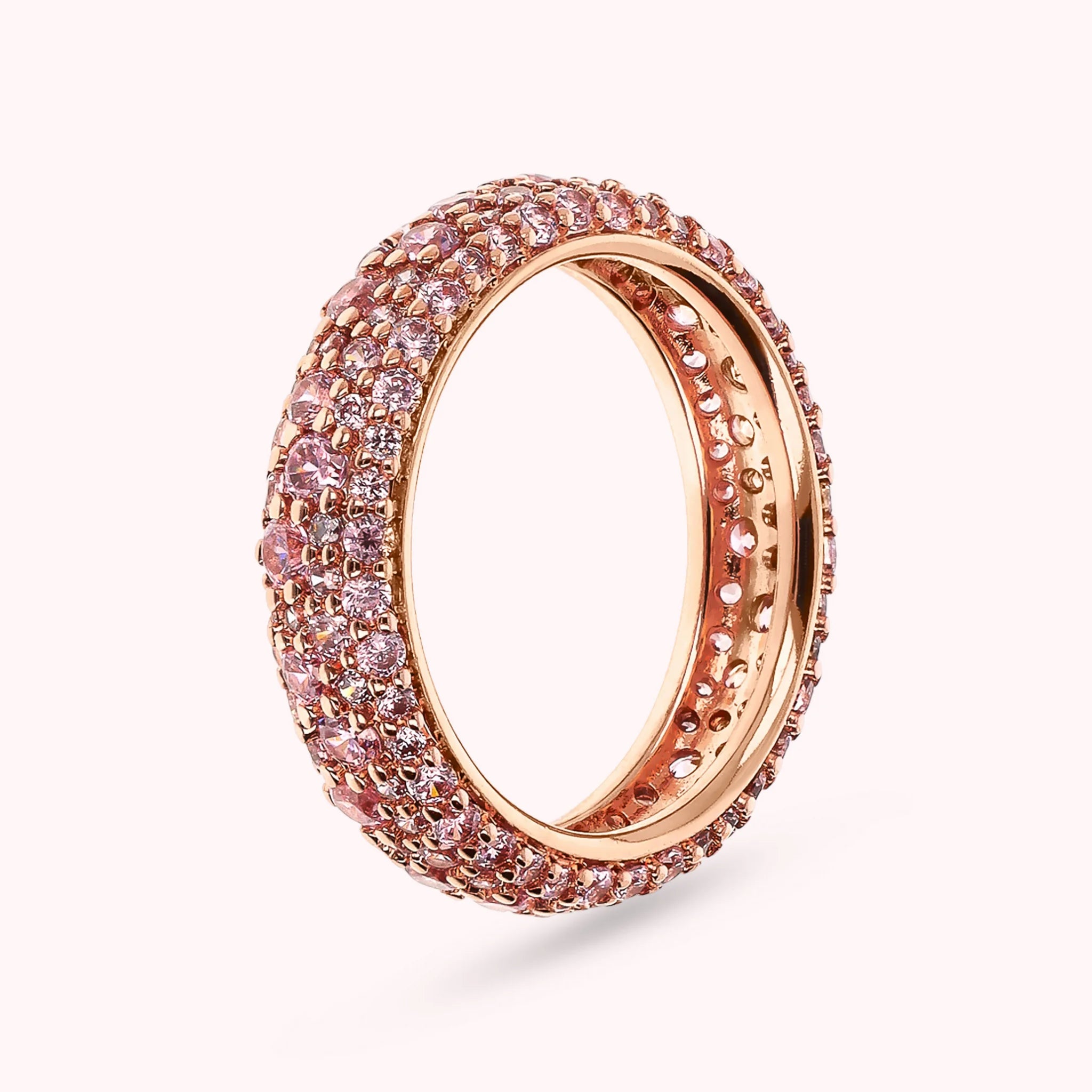 Anello Veretta in Pavé di Cubic Zirconia