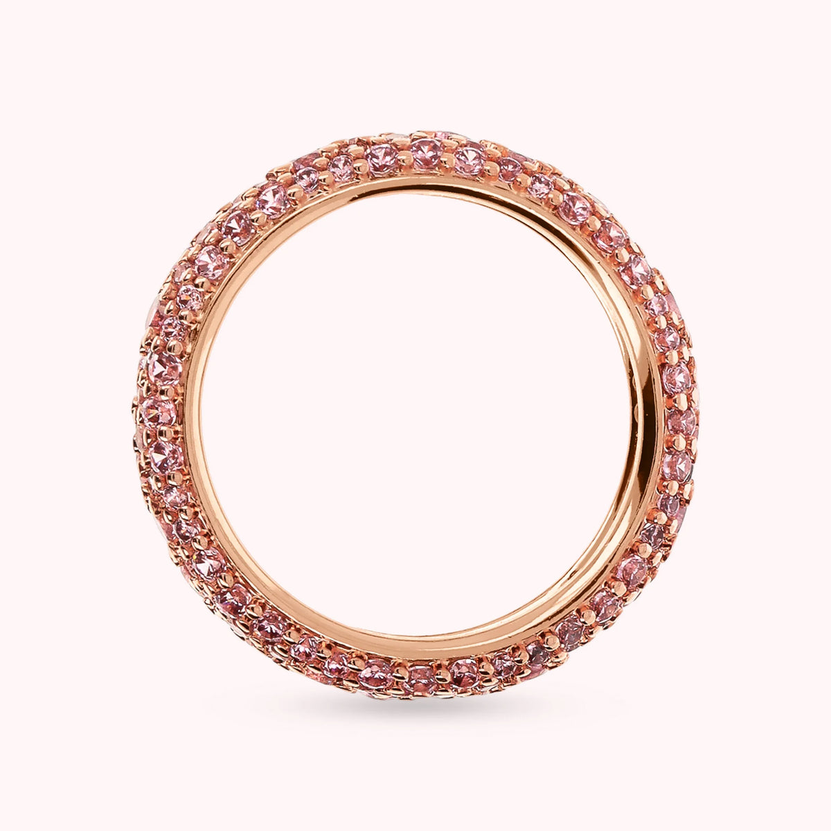 Cubic Zirconia Pavé Veretta Ring