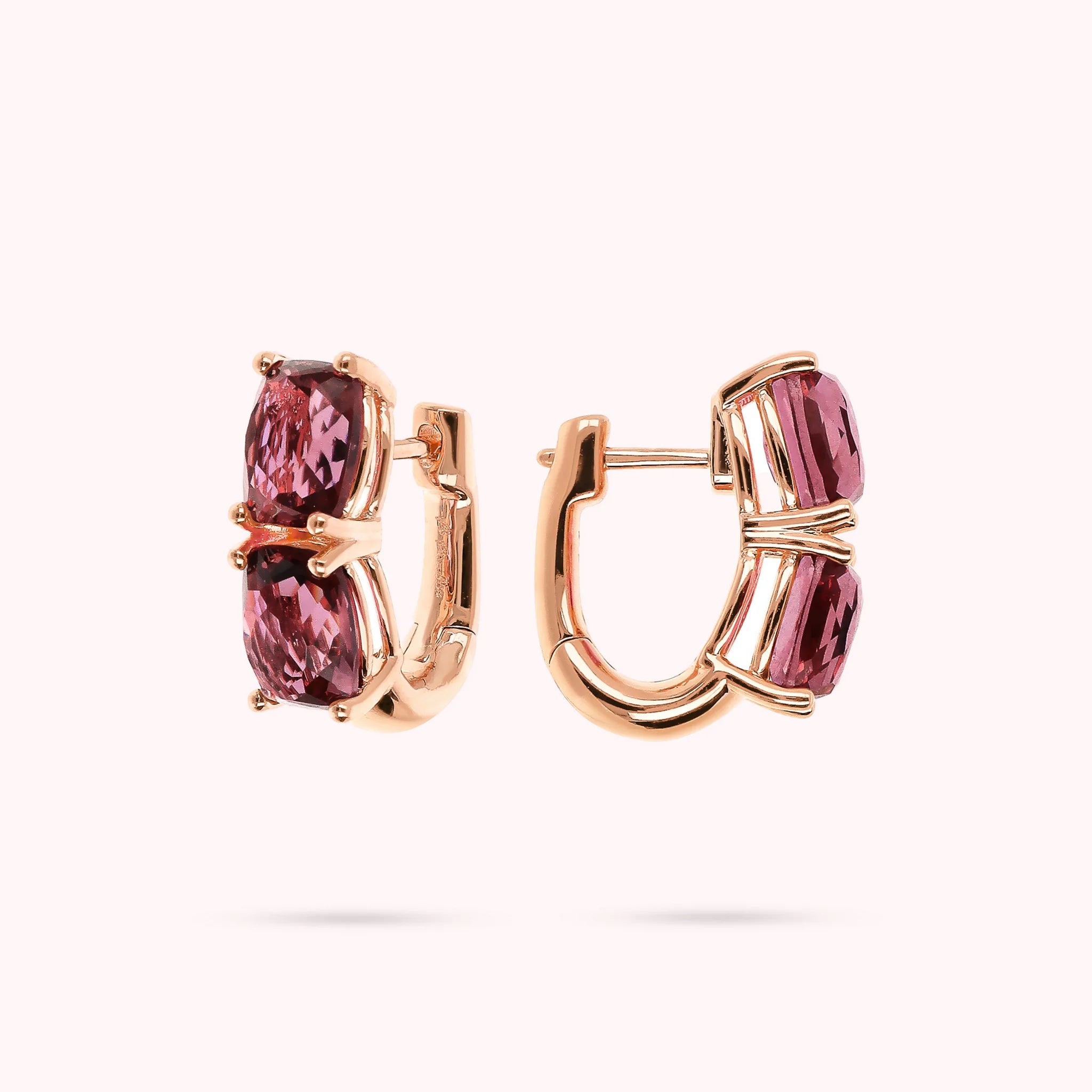 Essentiel Earrings with Double Mosaic-Cut Prisma Gem
