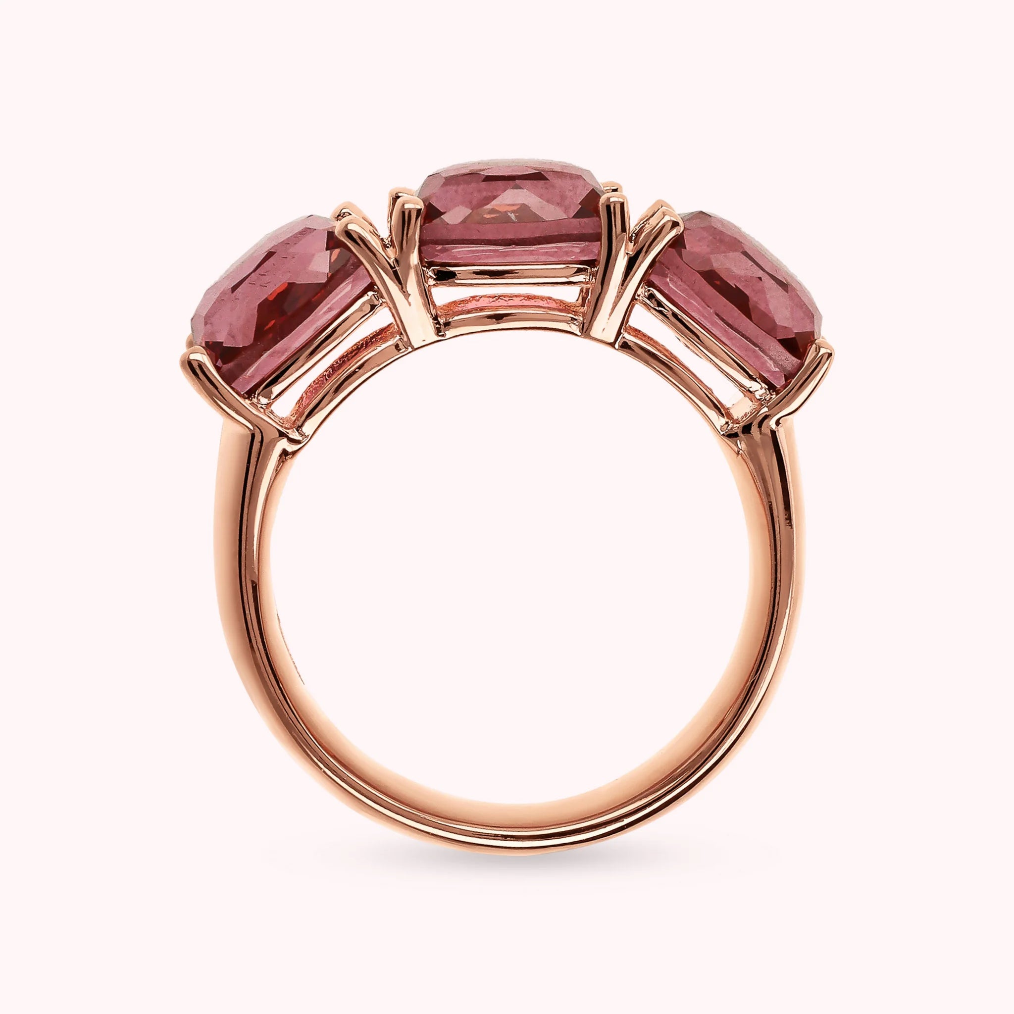 Anello Essentiel Riviera con Prisma Gem Taglio Mosaico