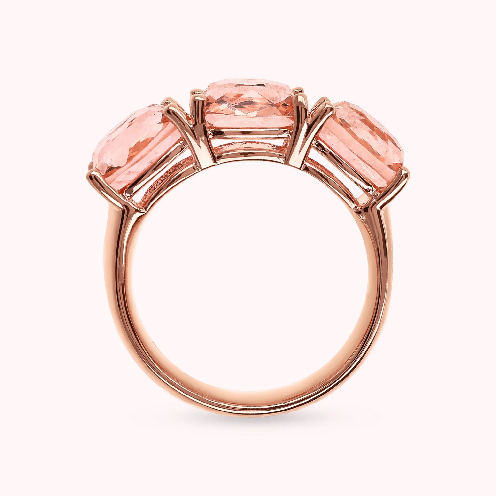 Anello Essentiel Riviera con Prisma Gem Taglio Mosaico