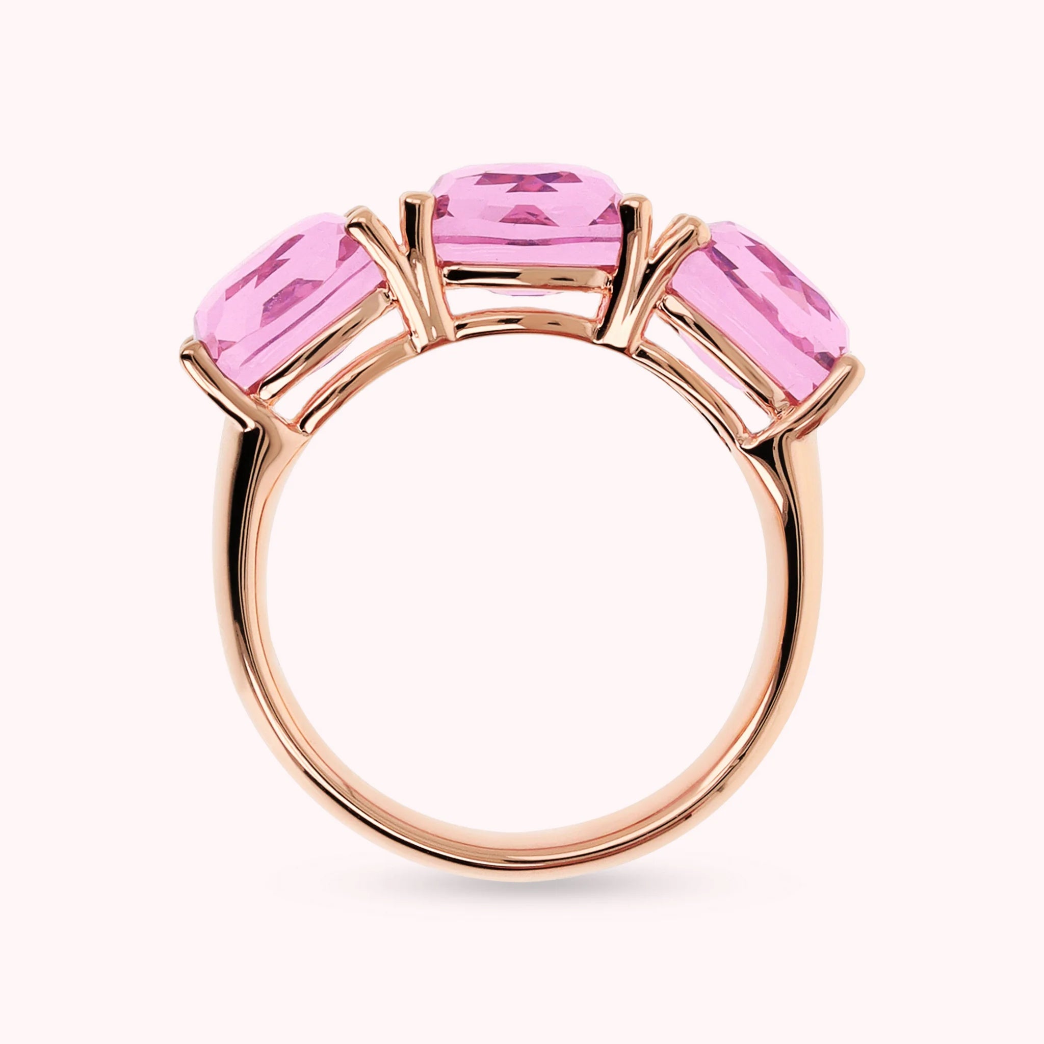 Anello Essentiel Riviera con Prisma Gem Taglio Mosaico