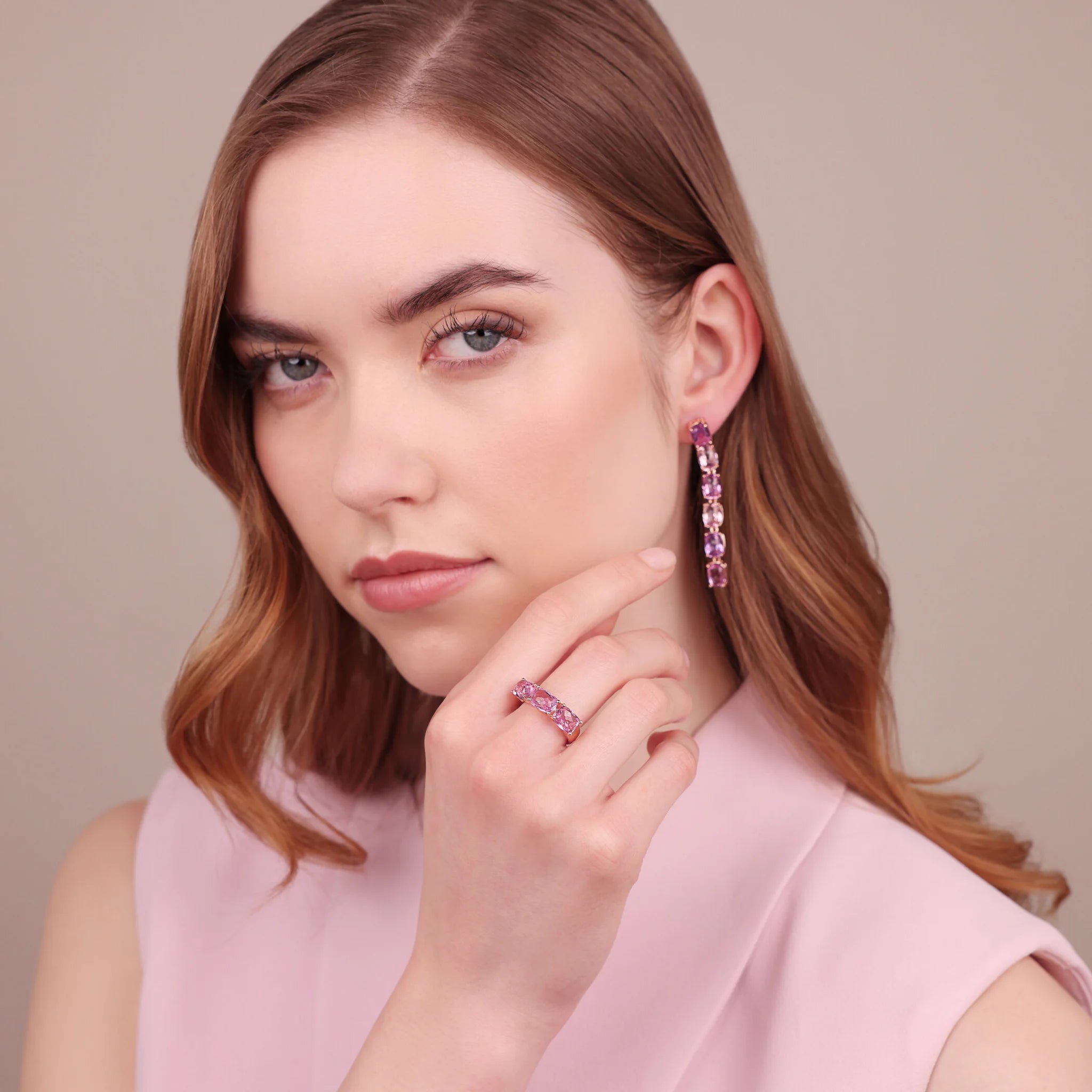 Riviera Ring with Prism Gem Mosaic Cut