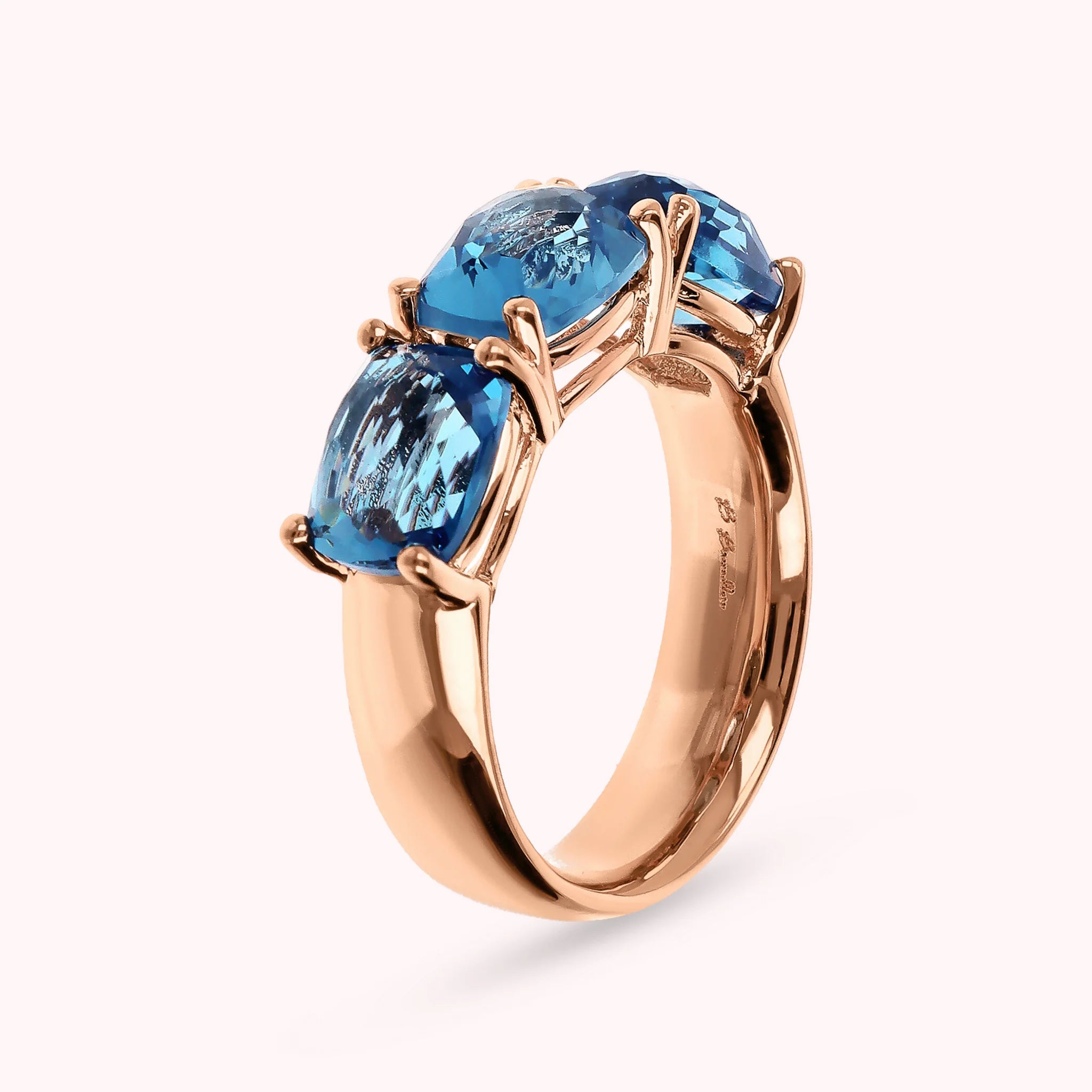 Anello Essentiel Riviera con Prisma Gem Taglio Mosaico