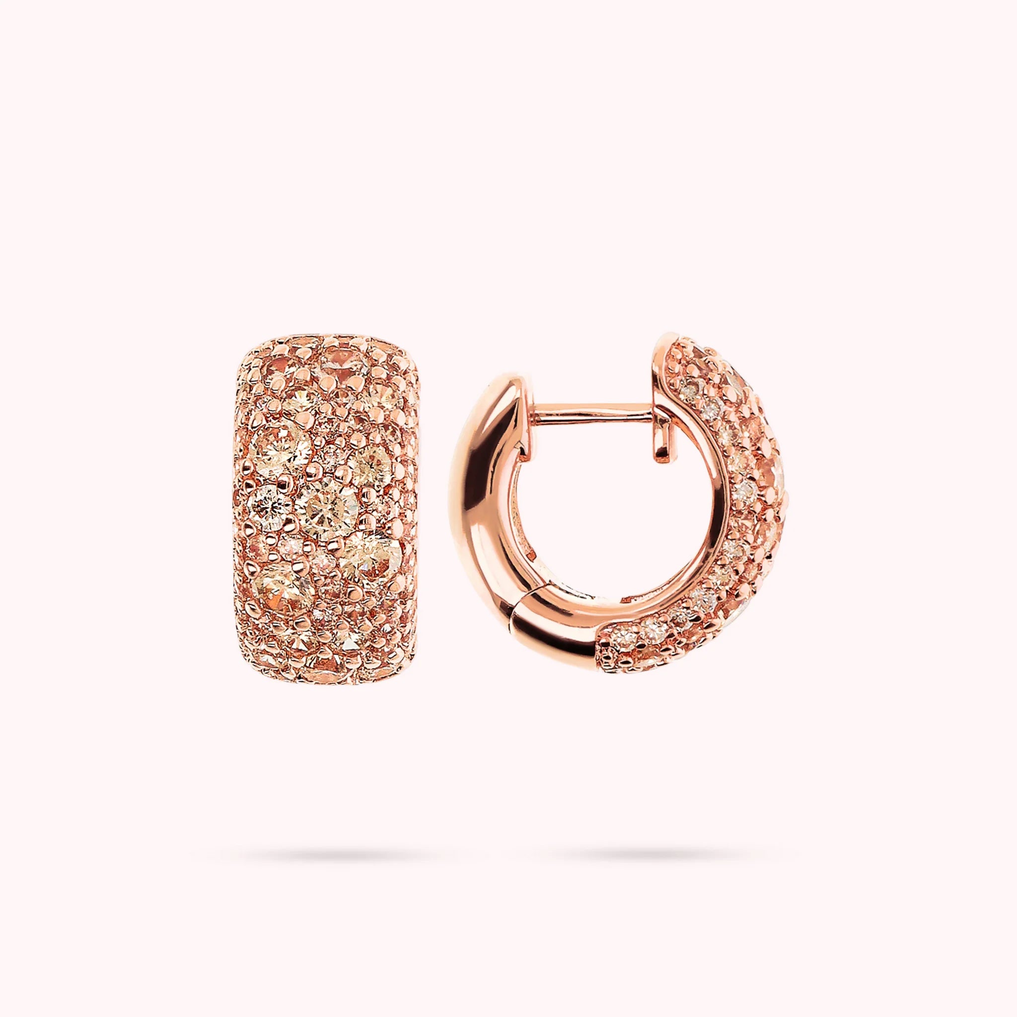 Orecchini a Cerchio in Pavé di Cubic Zirconia