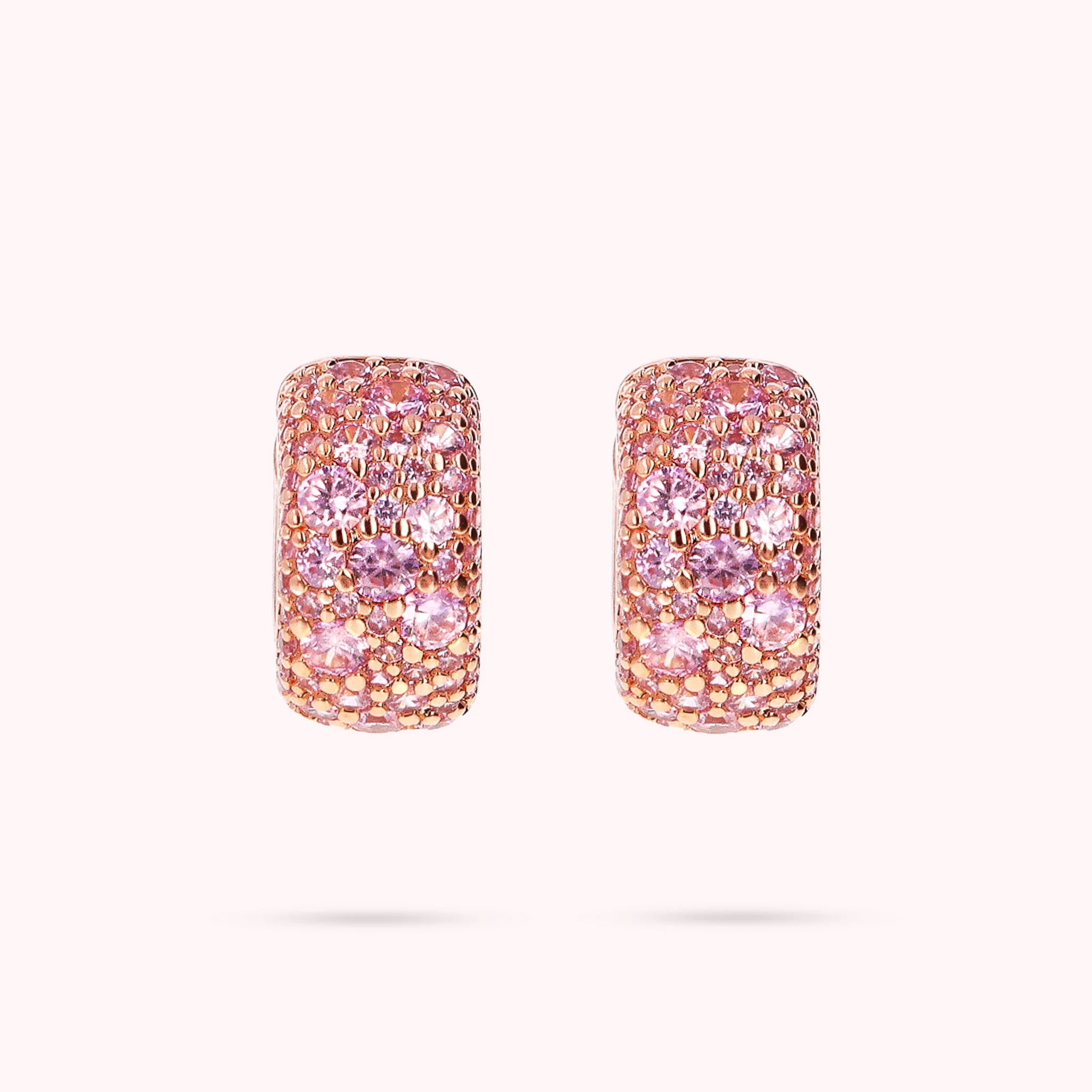 Orecchini a Cerchio in Pavé di Cubic Zirconia