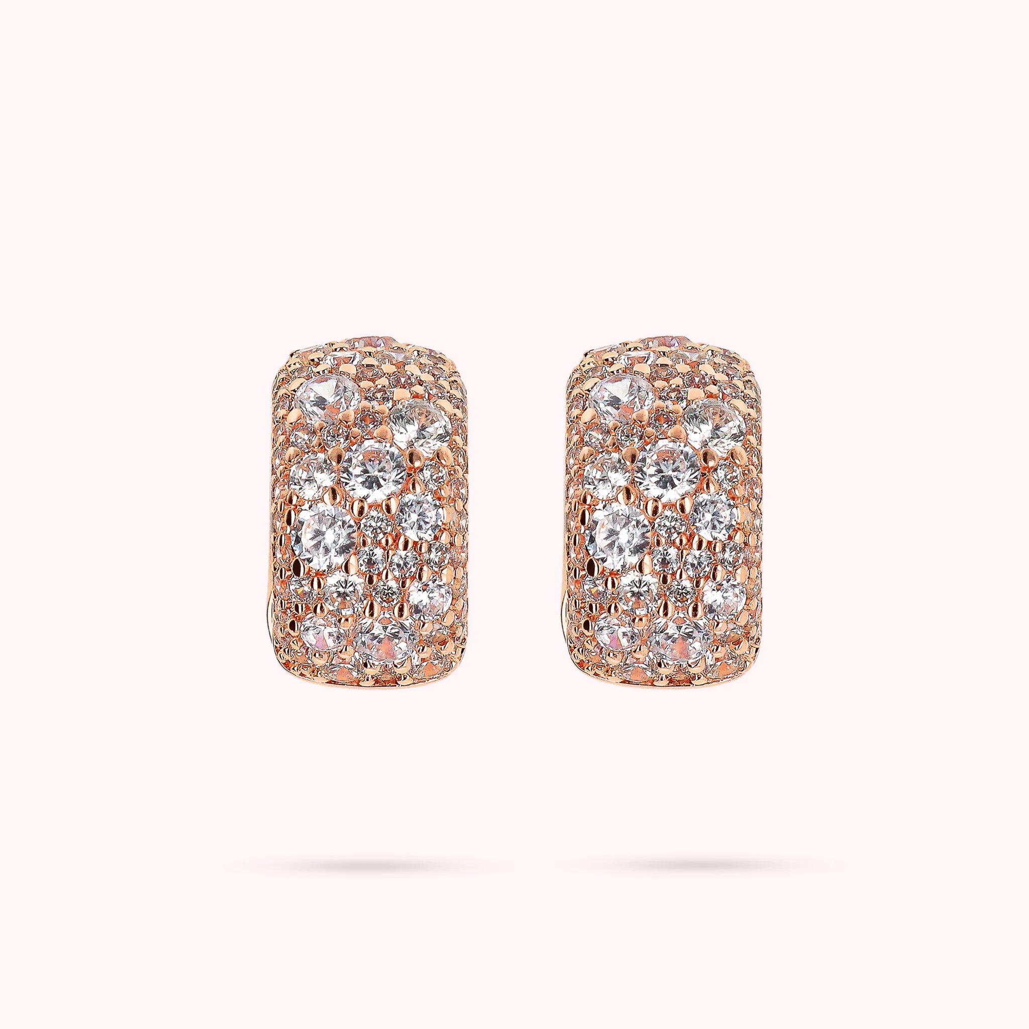 Orecchini a Cerchio in Pavé di Cubic Zirconia