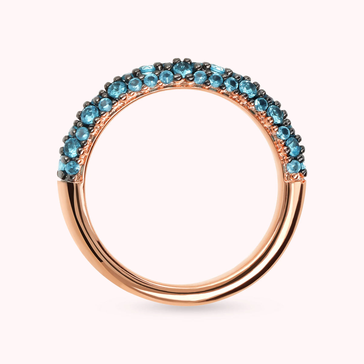 Anello Fedina con Pavé di Cubic Zirconia