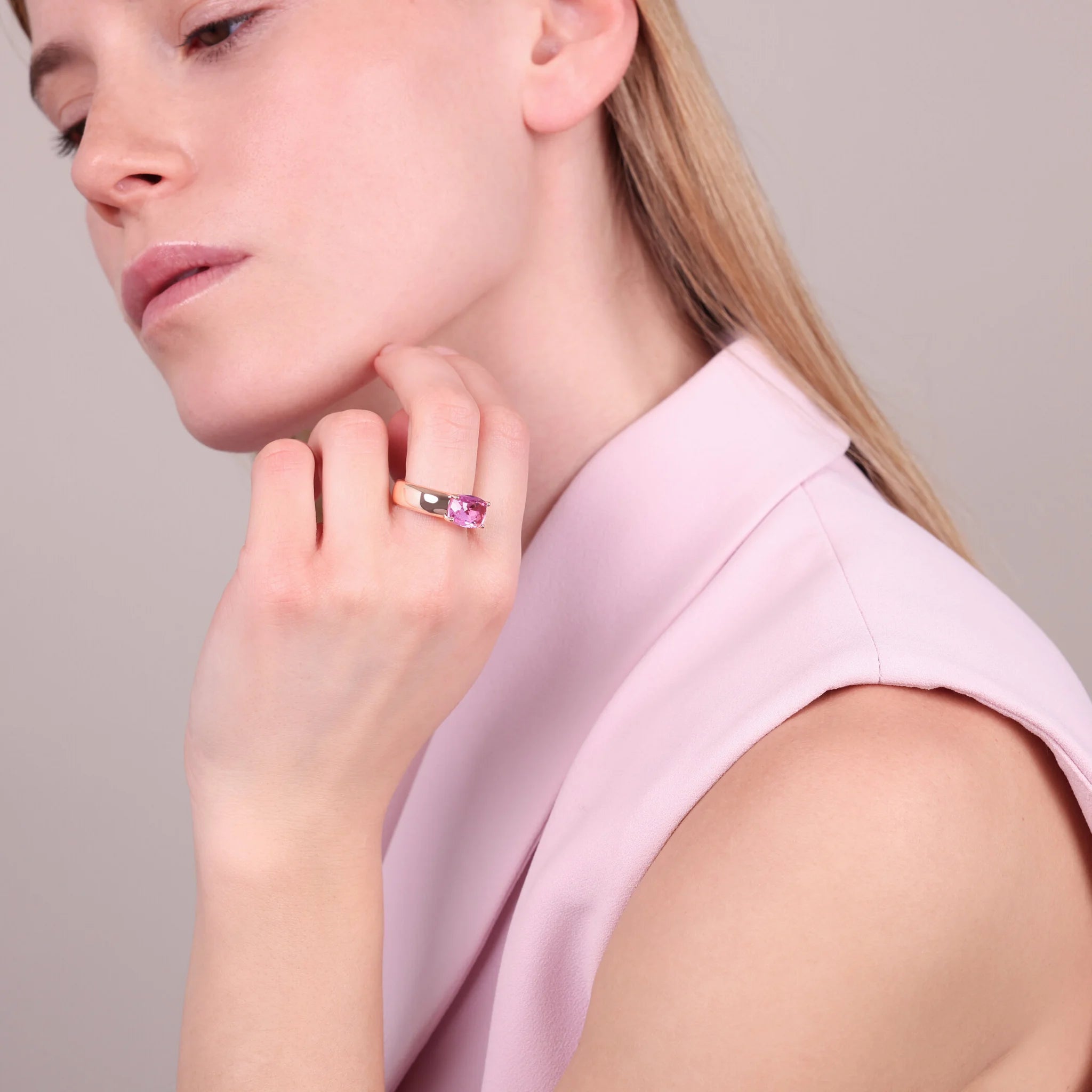 Bague avec coupe mosaïque Prism Gem