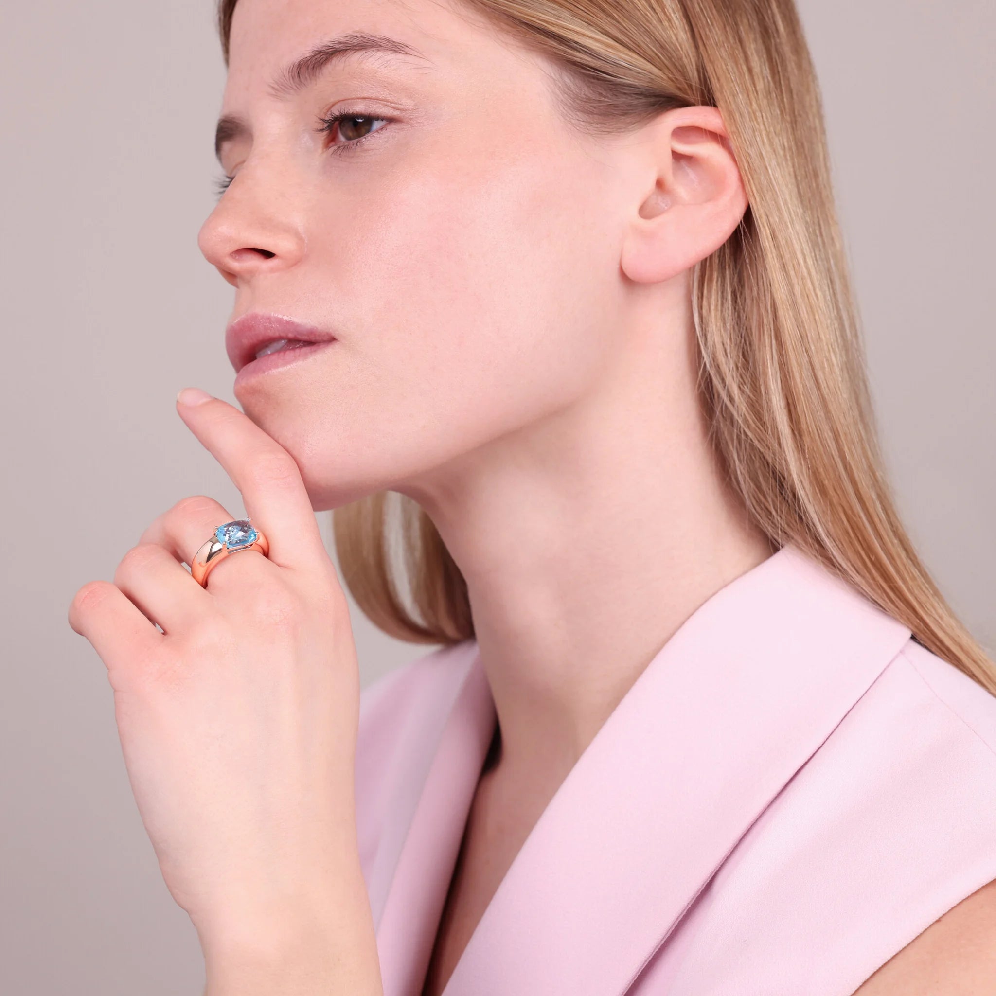 Bague avec coupe mosaïque Prism Gem