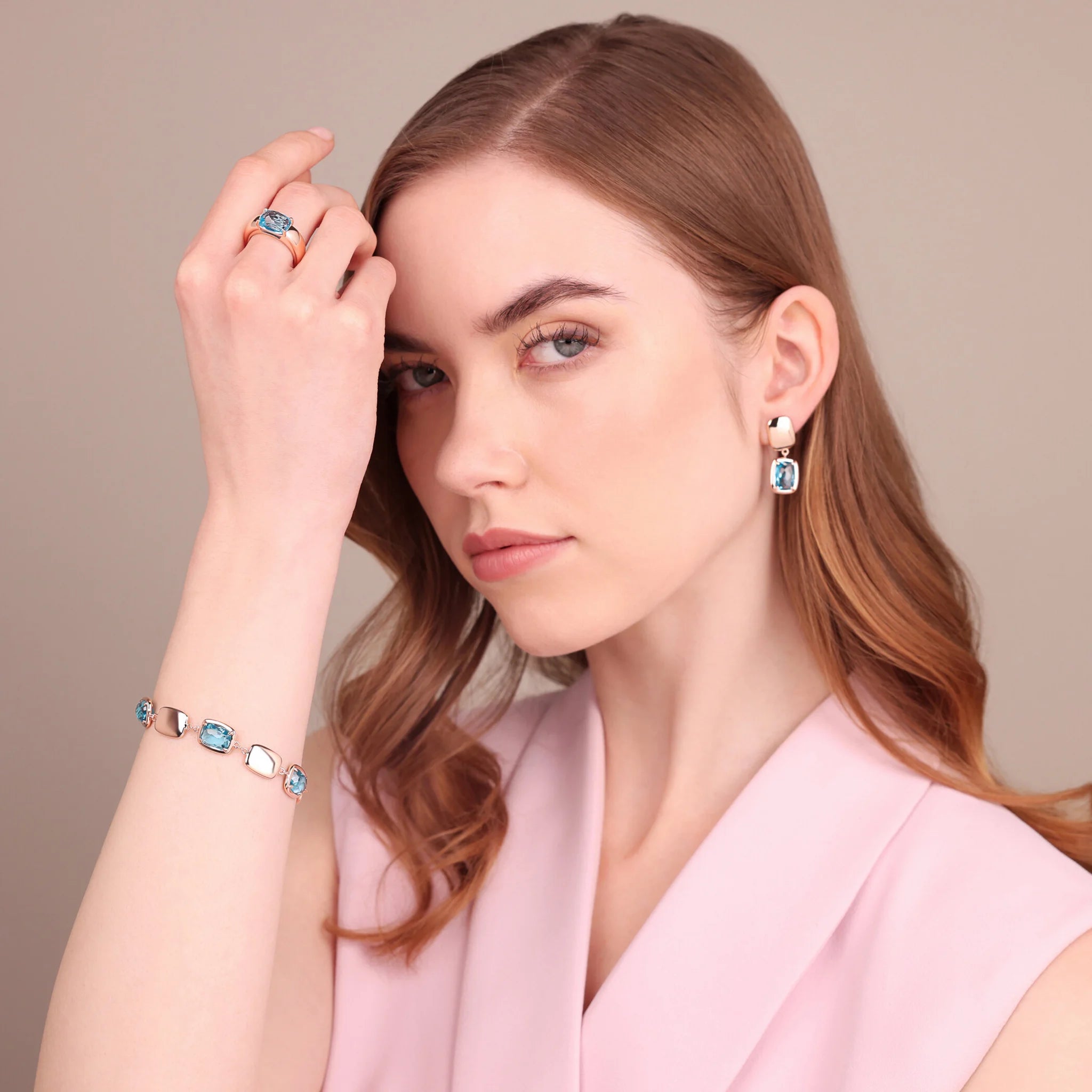 Bague avec coupe mosaïque Prism Gem