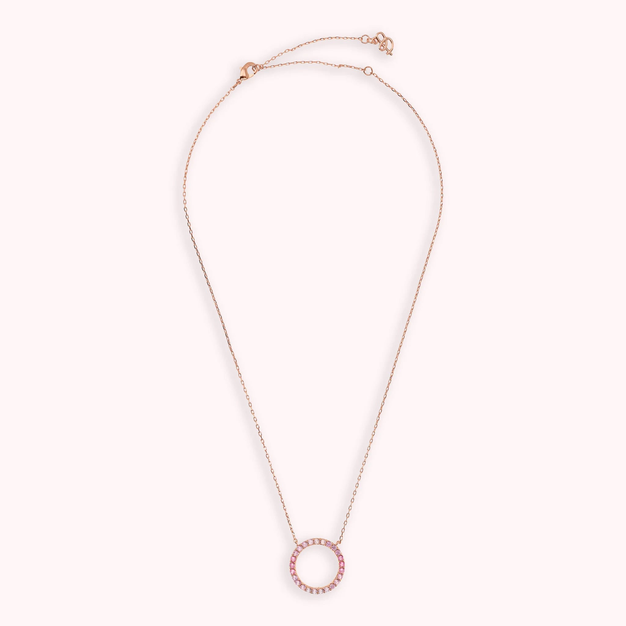 Collana con Pendente ad Anello in Cubic Zirconia