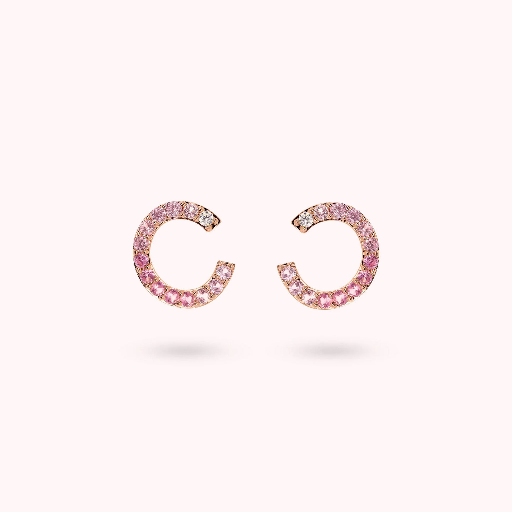 Orecchini a Lobo Semicerchio con Cubic Zirconia