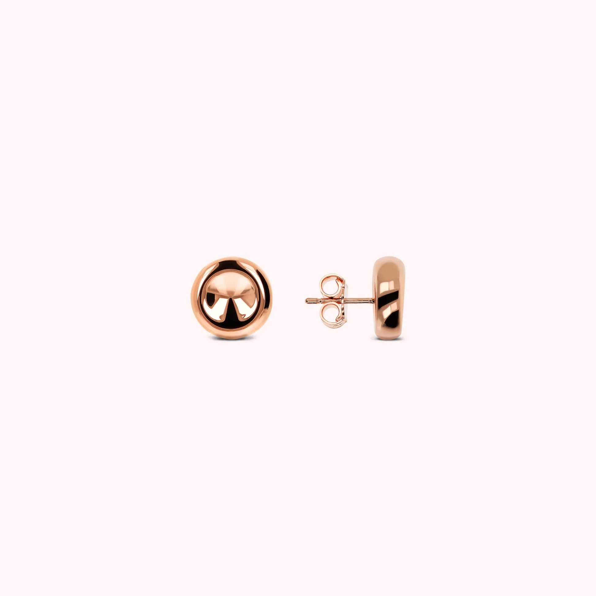 Shiny Button Earrings