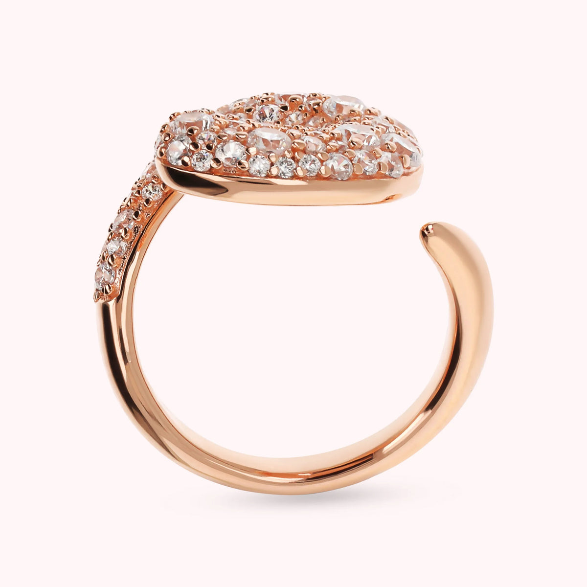 Contrarié Graduated Ring with Mixed Pavé
