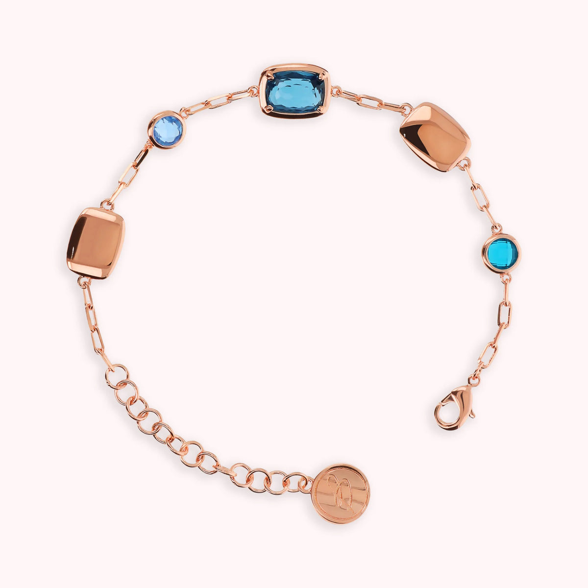 Bracciale con Pepite e Prisma Gem Tonde e a Baguette