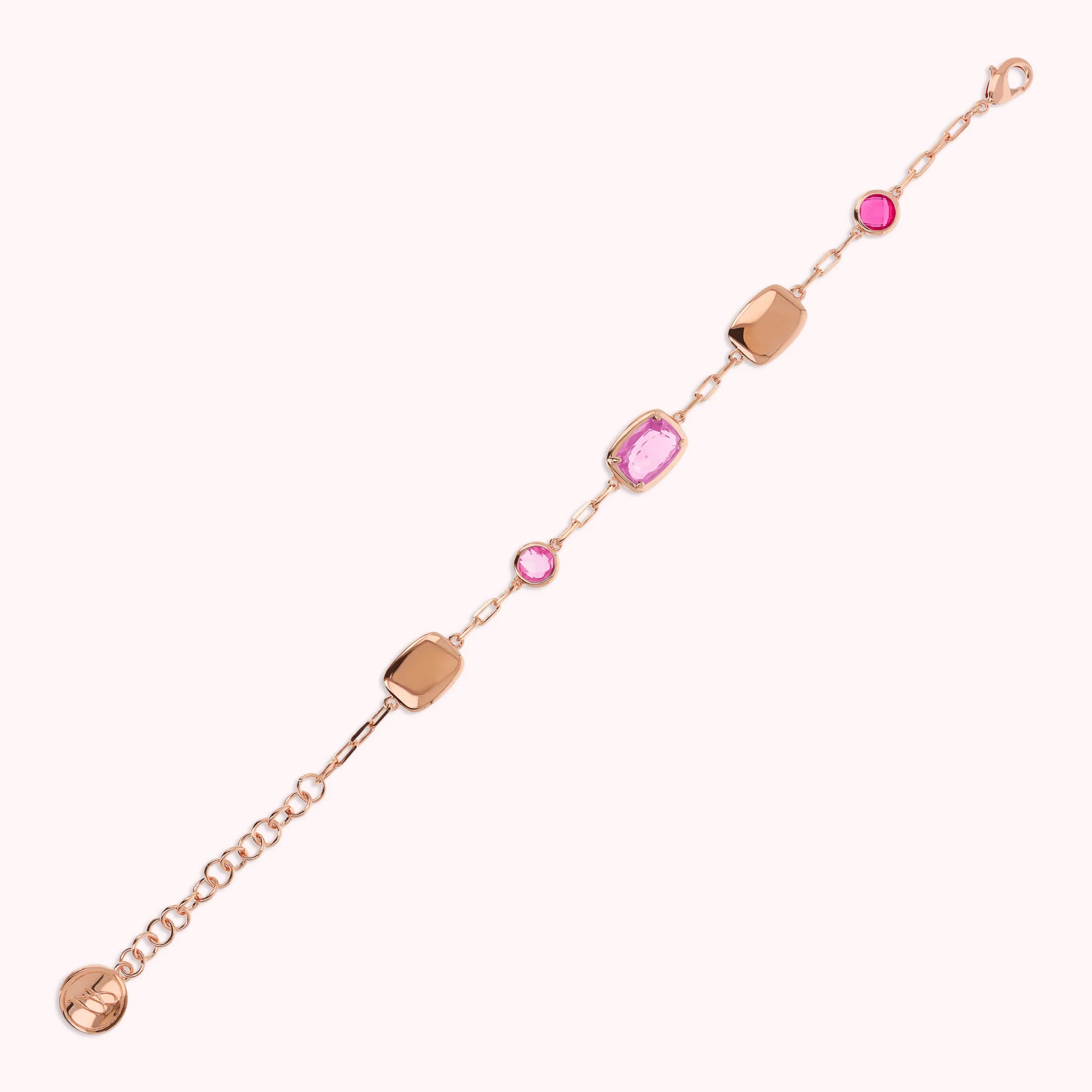 Bracciale con Pepite e Prisma Gem Tonde e a Baguette