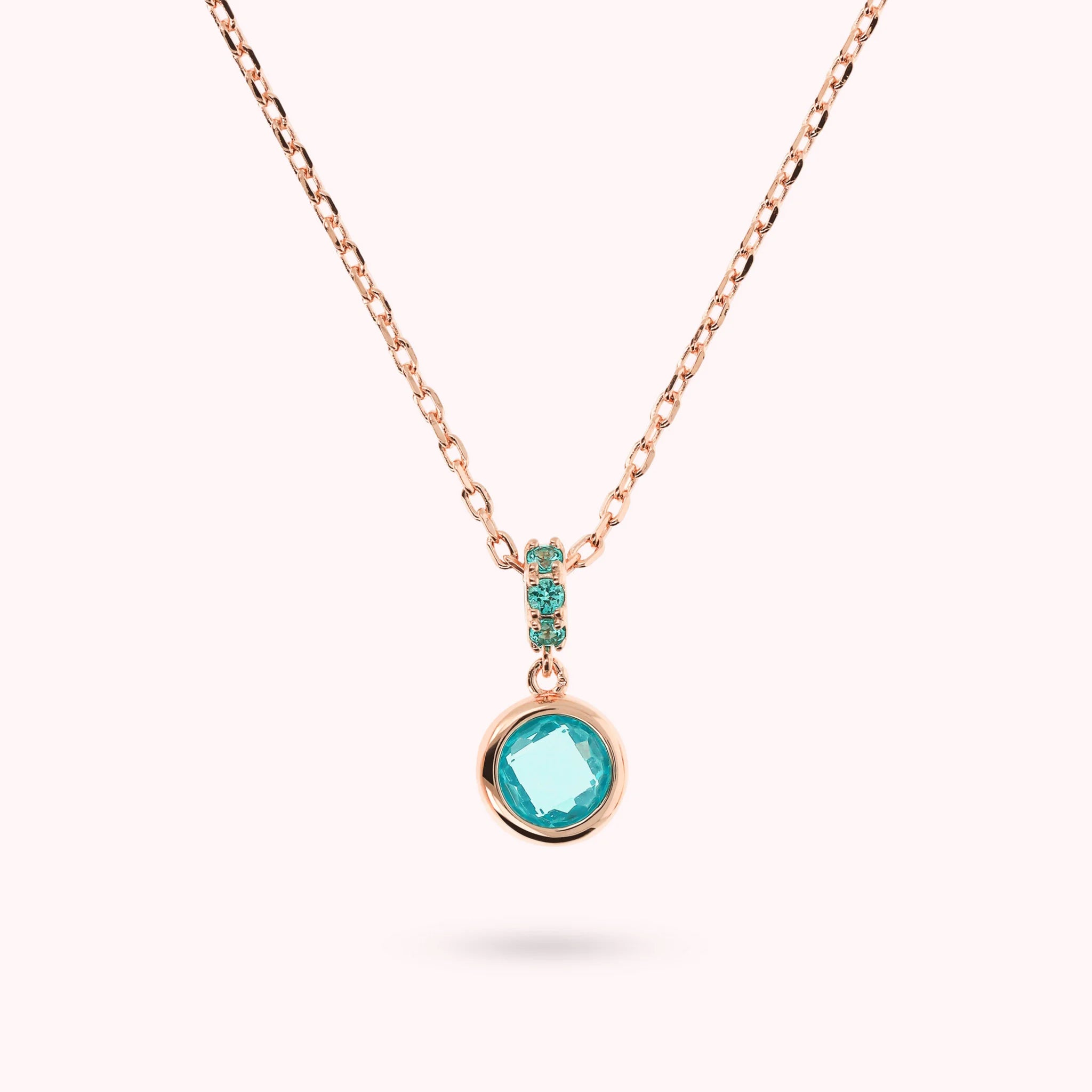 Collana Catena Forzatina con Pavé e Prisma Gem Tonda