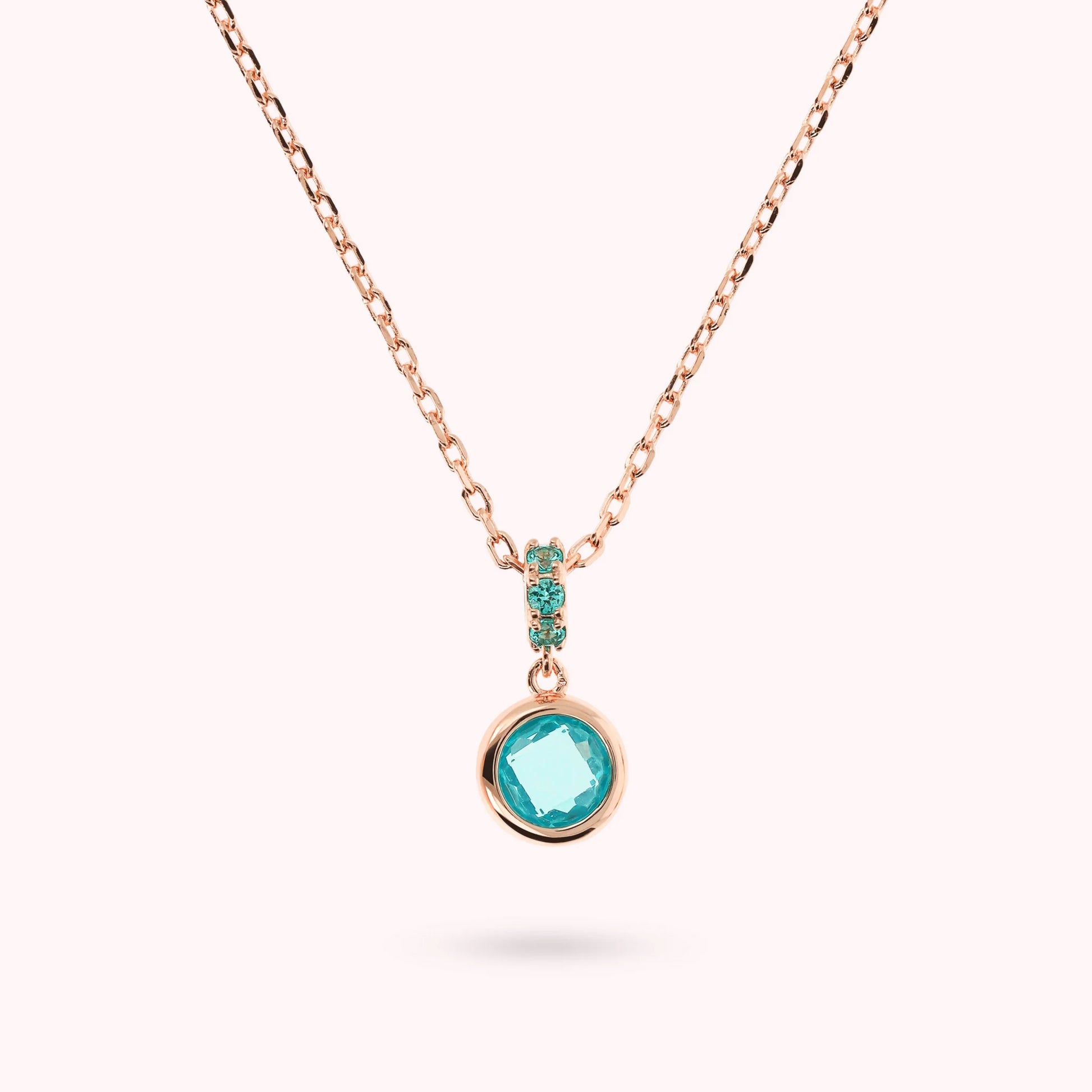 Forzatina Chain Necklace with Pavé and Round Gem Prism
