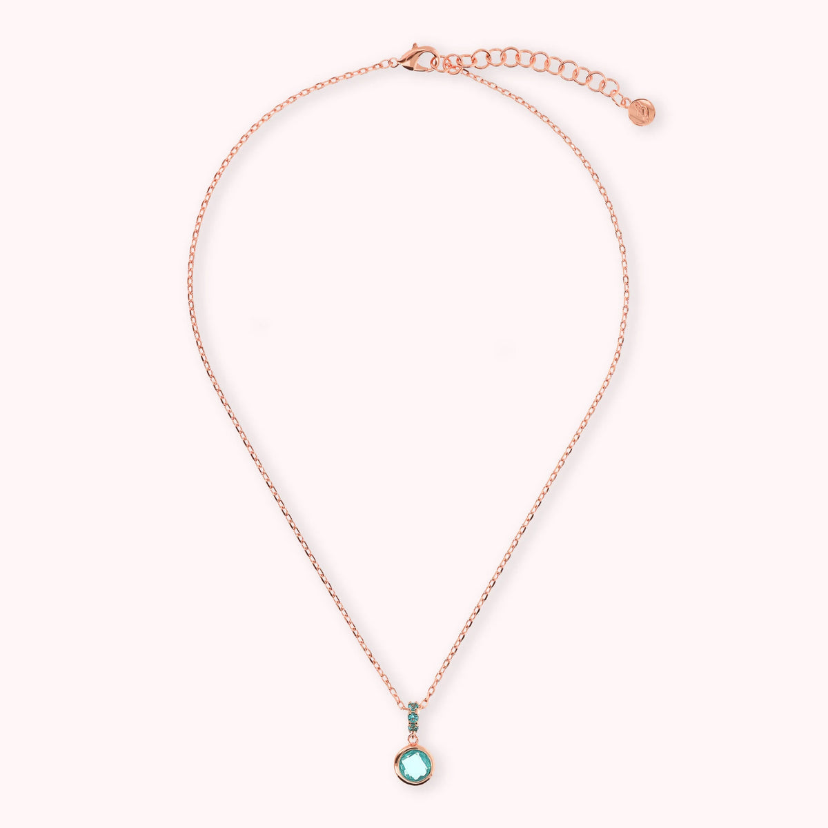 Forzatina Chain Necklace with Pavé and Round Gem Prism