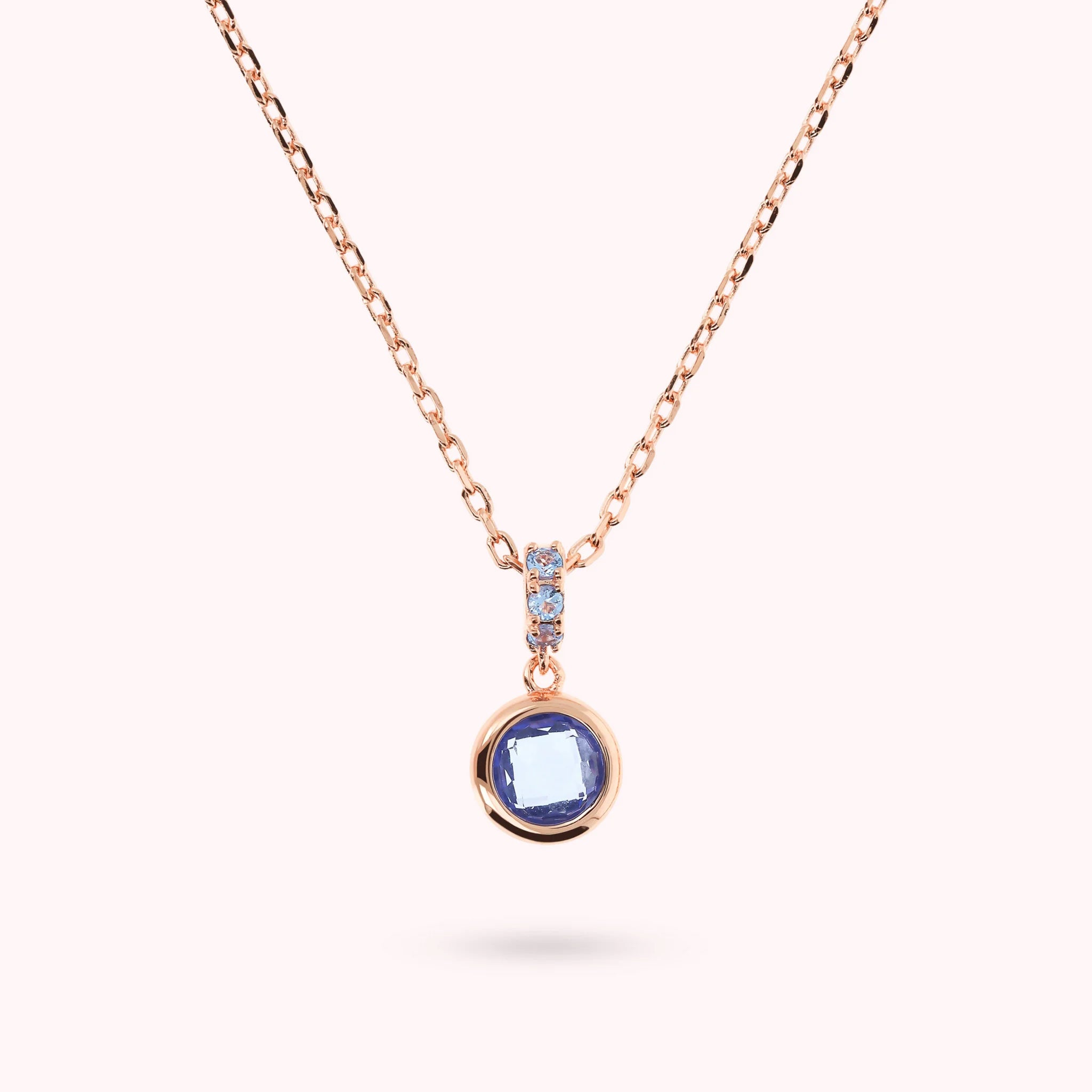 Collana Catena Forzatina con Pavé e Prisma Gem Tonda