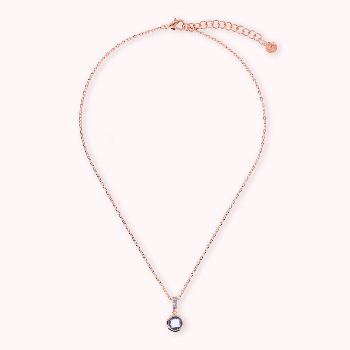 Forzatina Chain Necklace with Pavé and Round Gem Prism