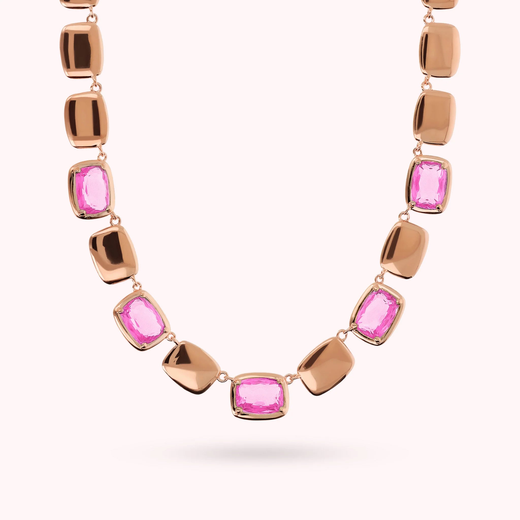 Collana Essentiel Choker con Pepite Lucide e Prisma Gem a Baguette