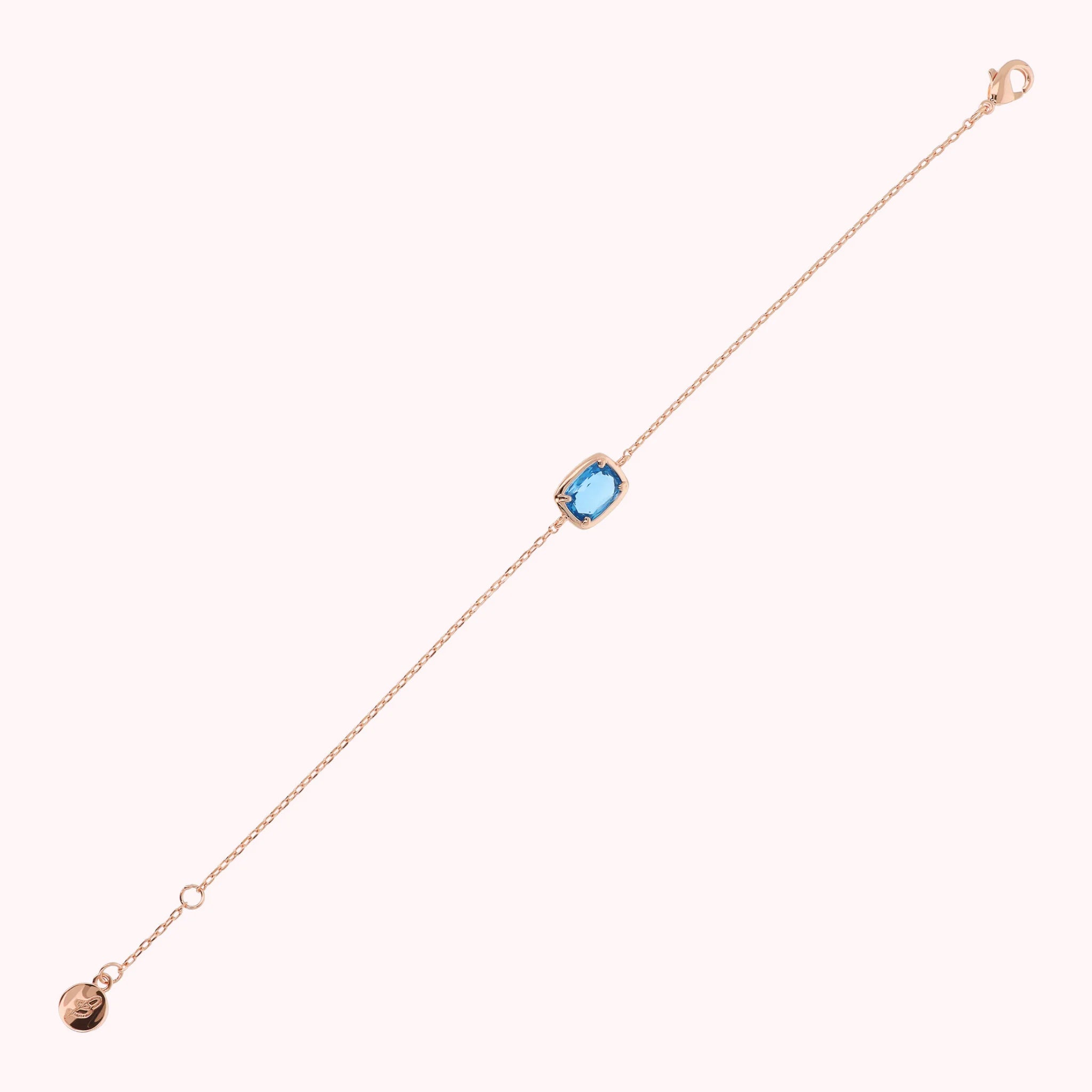Armband mit Forzatina-Kette und Baguette-Prisma-Gem