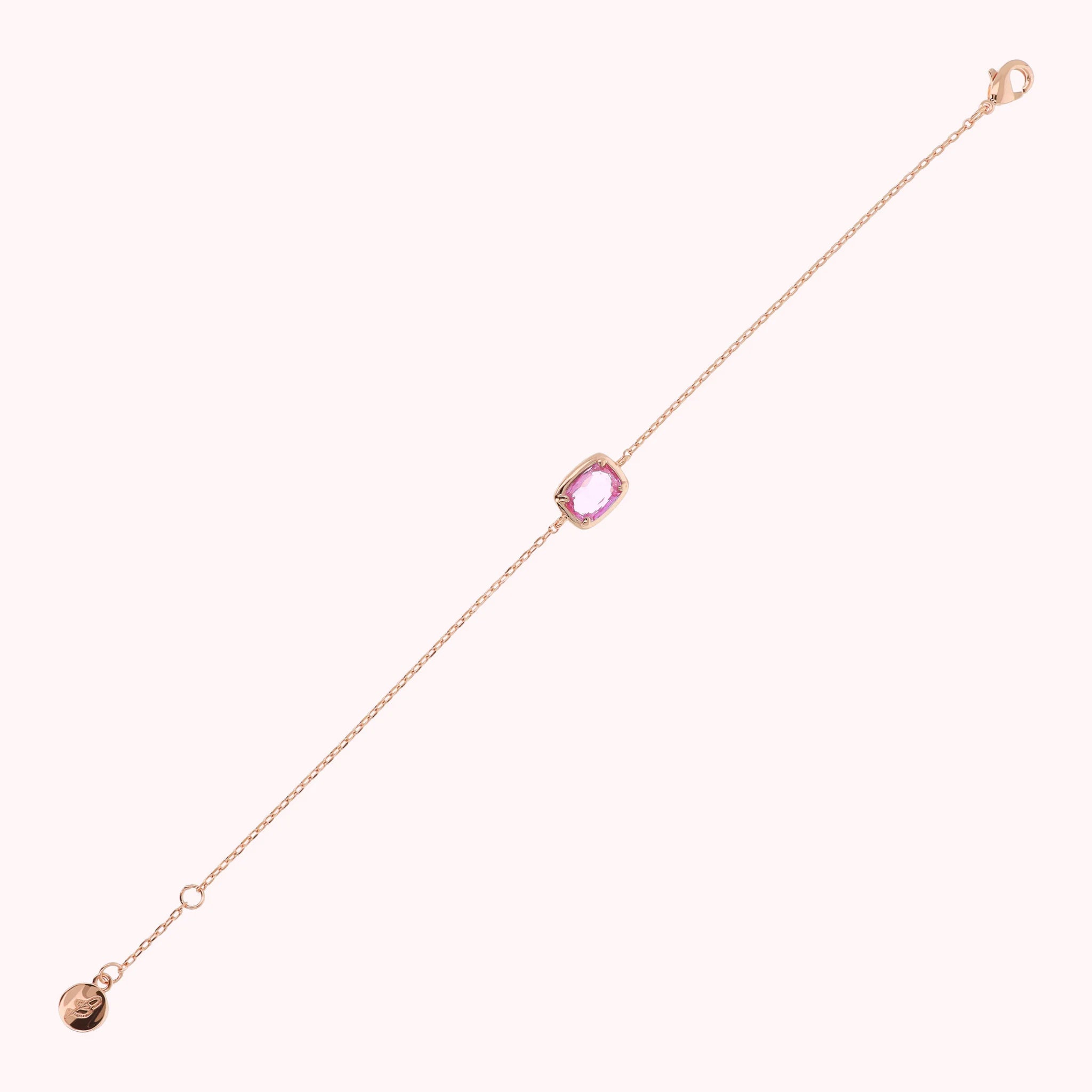 Armband mit Forzatina-Kette und Baguette-Prisma-Gem