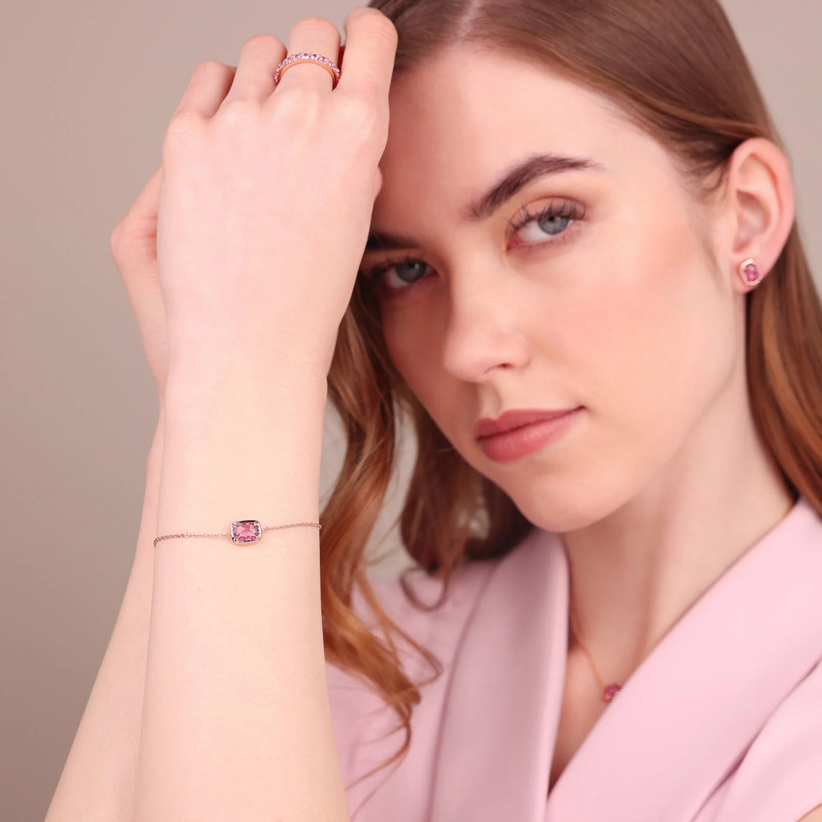 Forzatina Chain Bracelet with Baguette Gem Prism