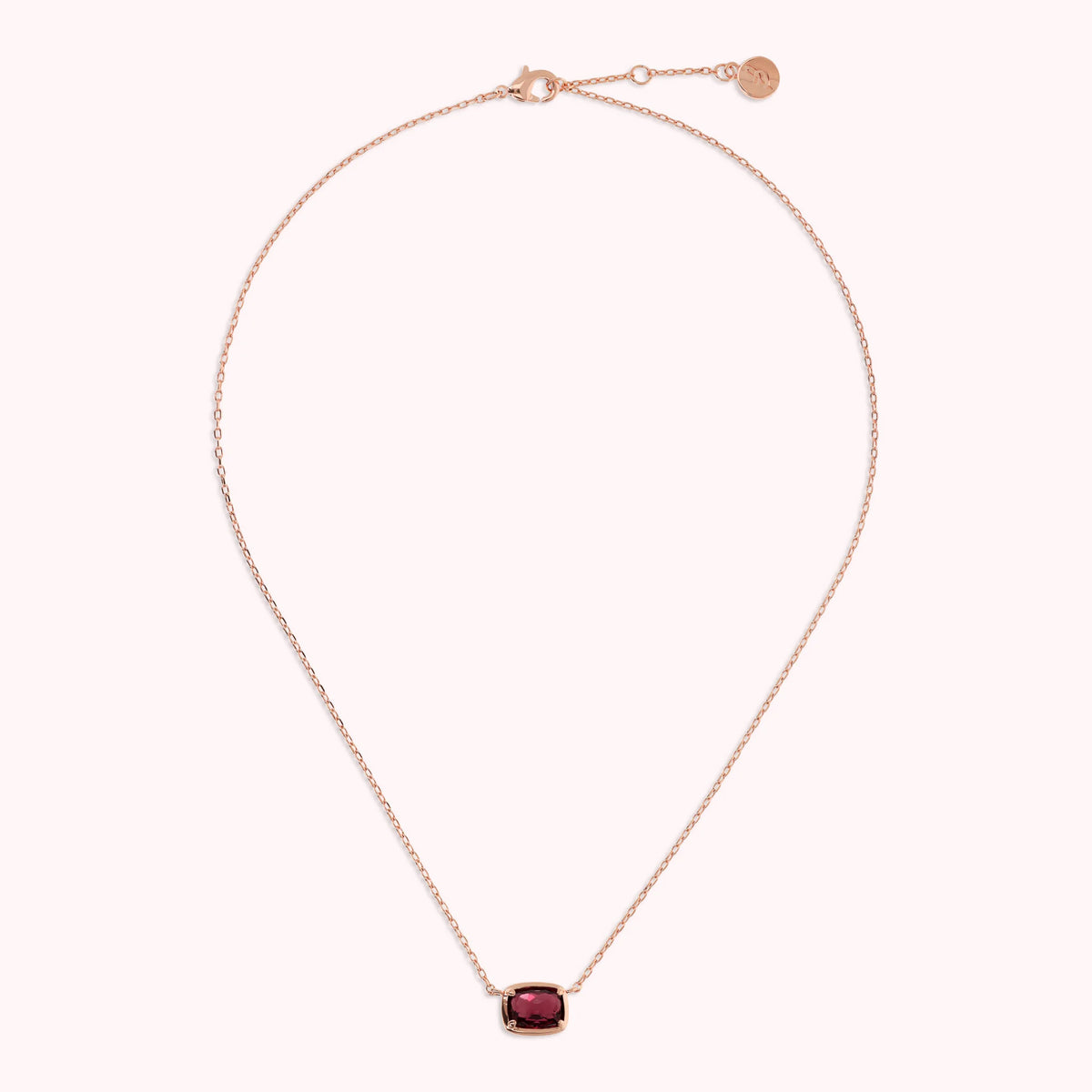 Collier chaîne forçat avec prisme gemme en baguette