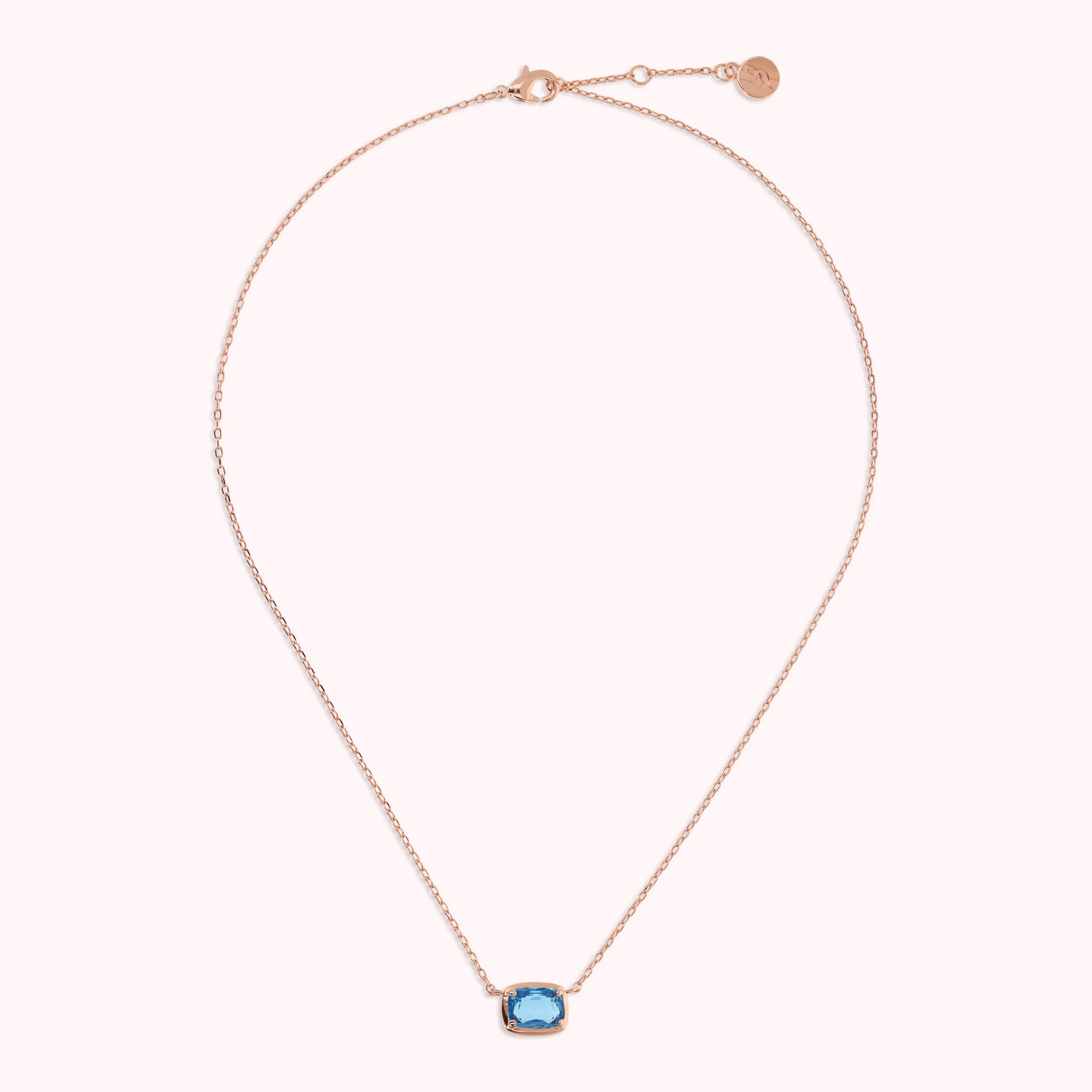 Collier chaîne forçat avec prisme gemme en baguette