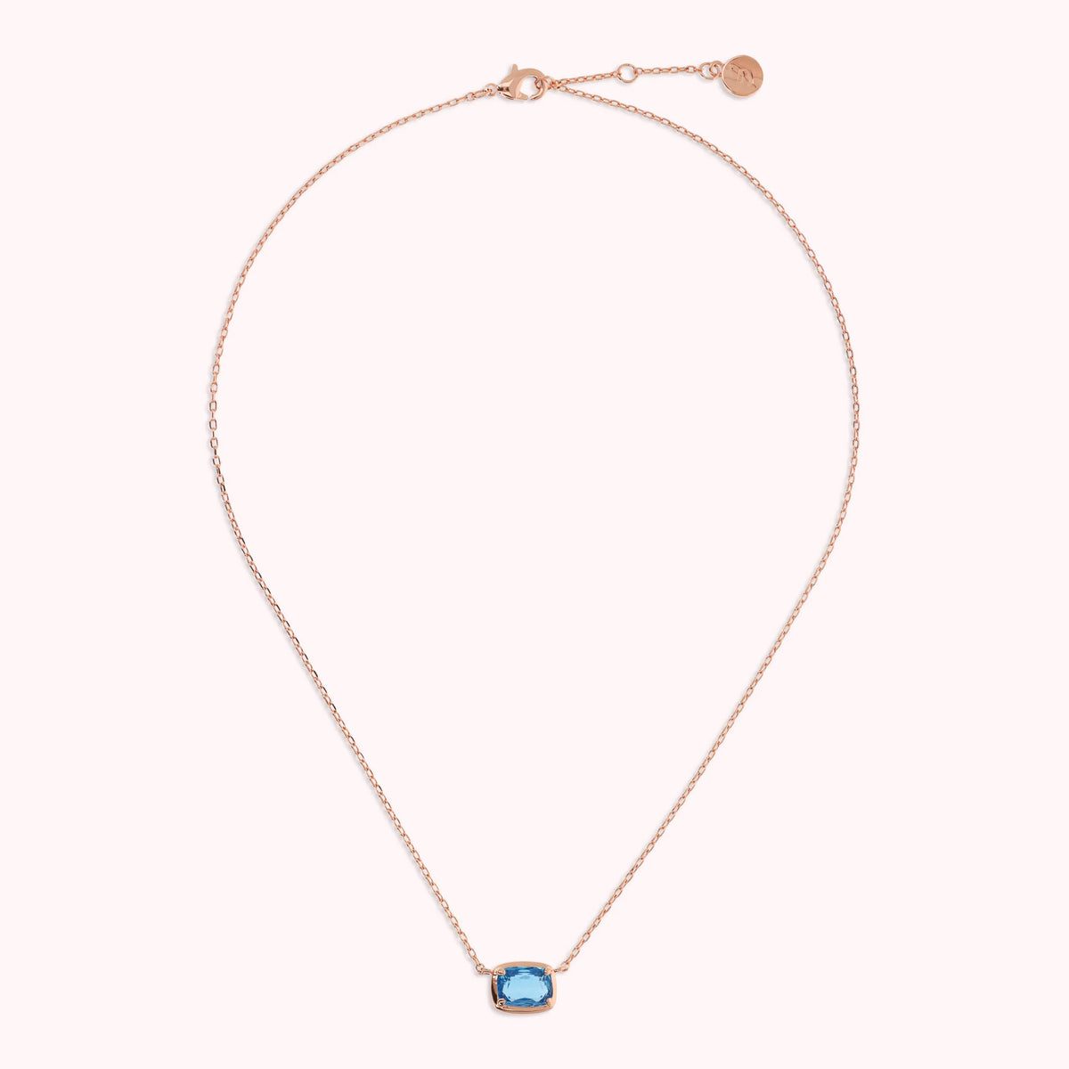 Collier chaîne forçat avec prisme gemme en baguette