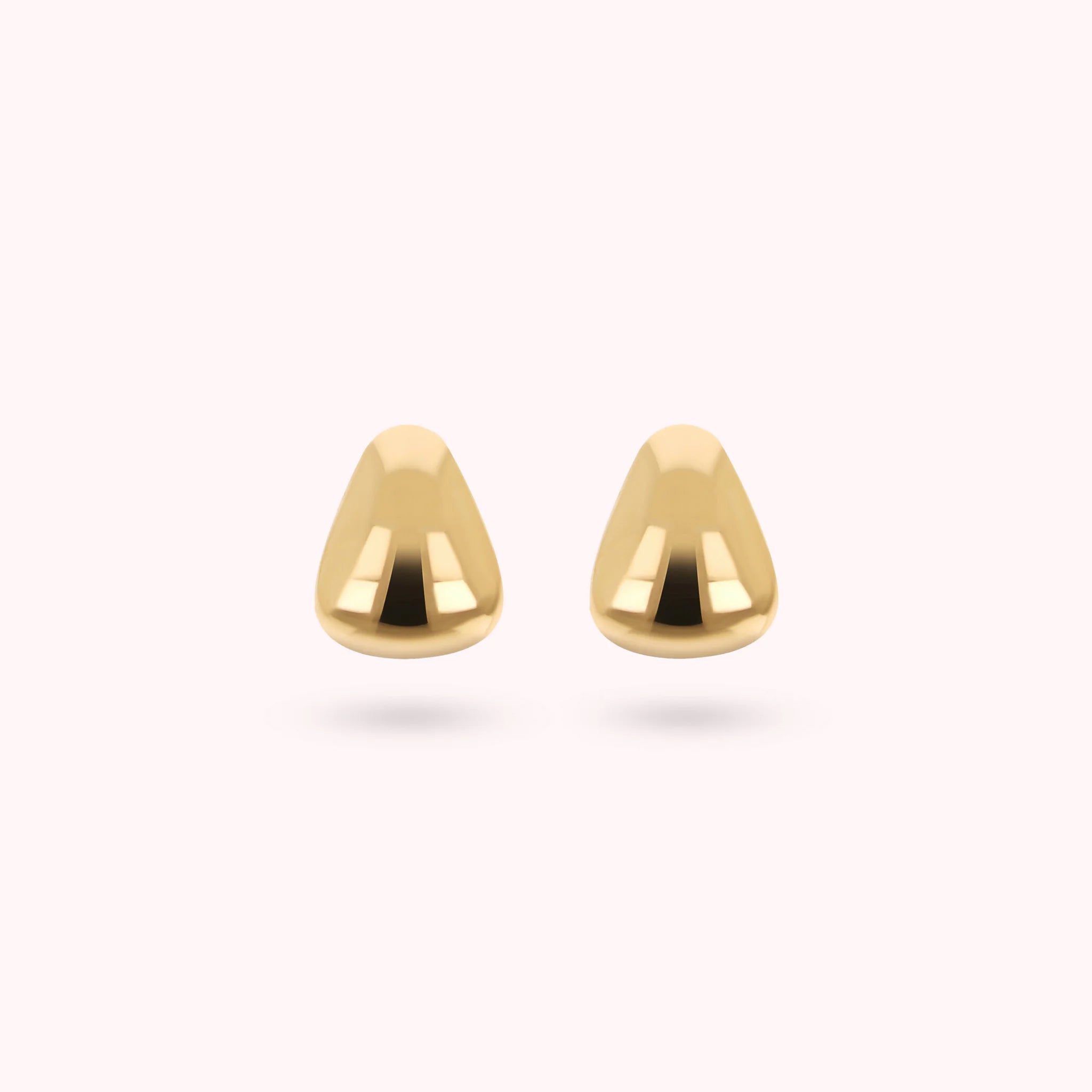 Golden Shiny Drop Earrings