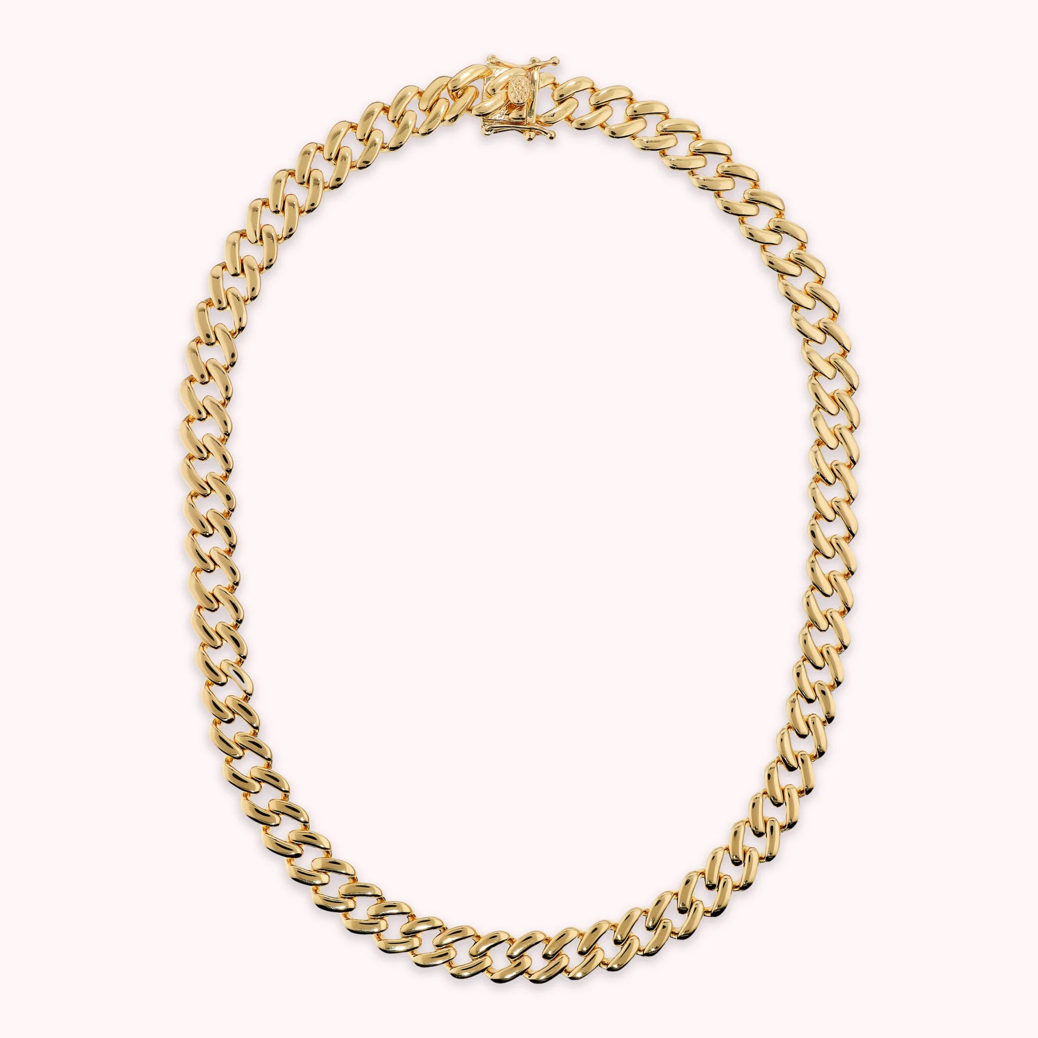 Golden Chain Grumetta Polished Necklace