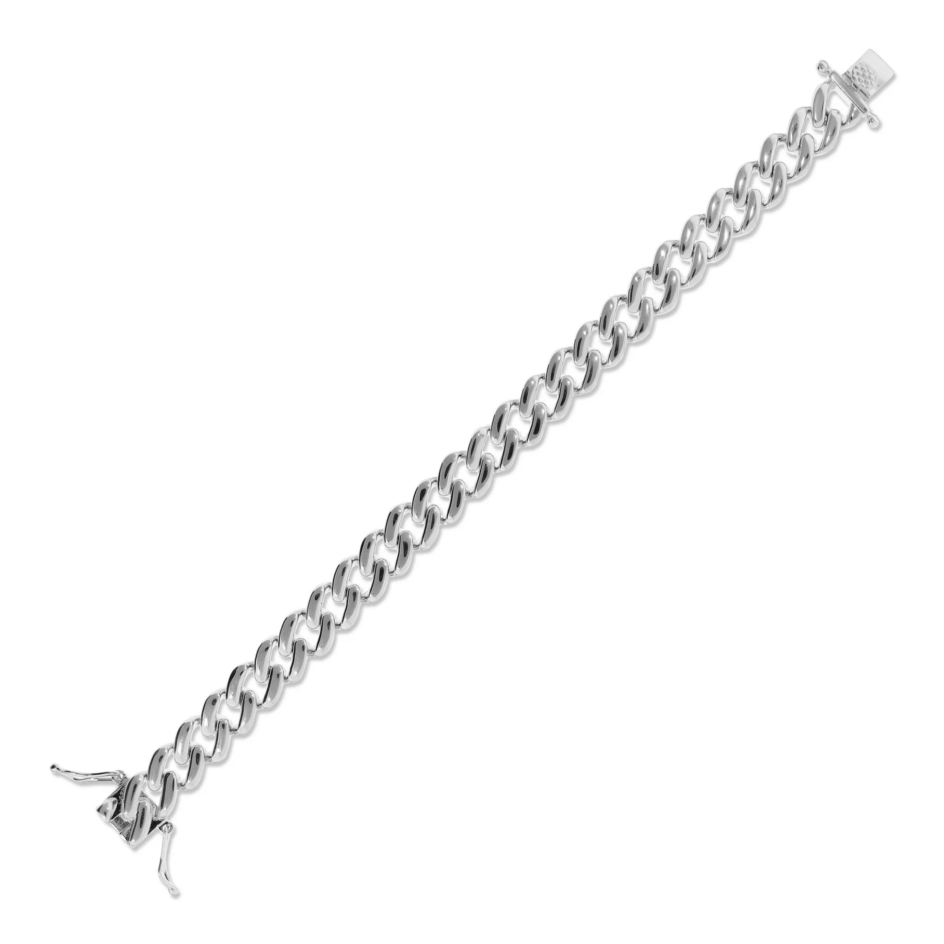 White Shiny Grumetta Chain Bracelet