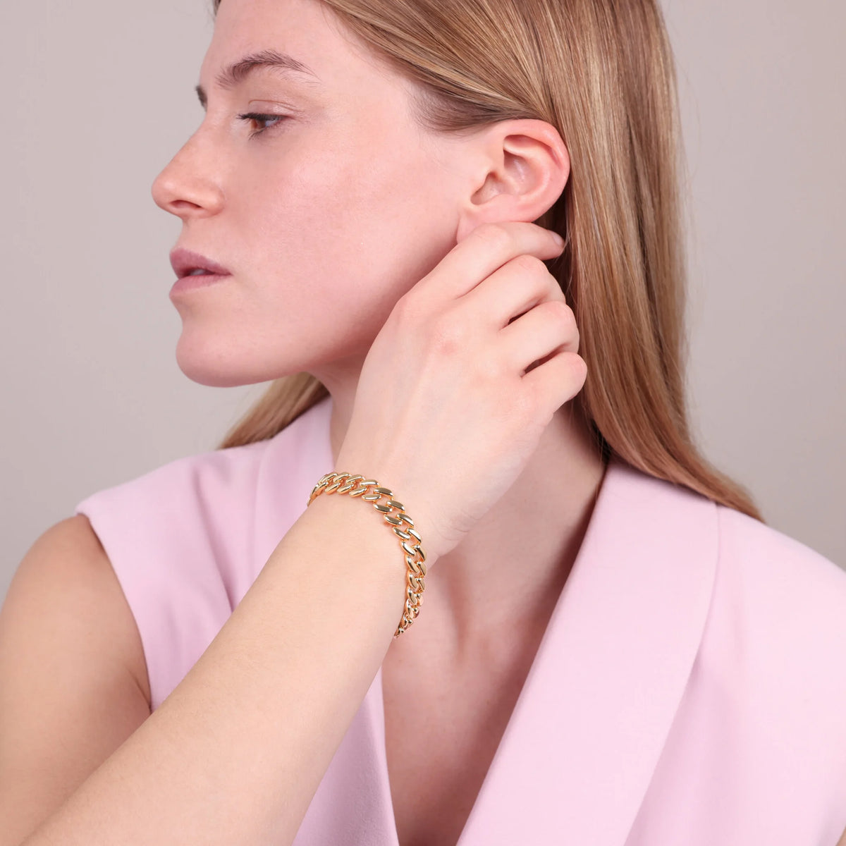 Bracciale Golden Catena Grumetta Lucida