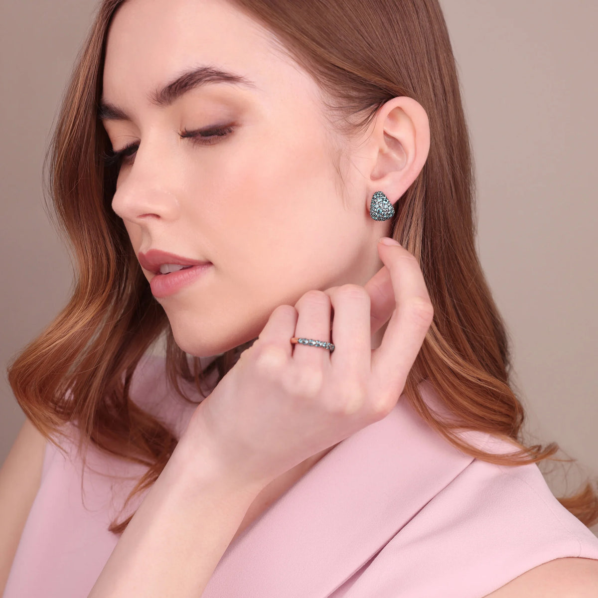 Cubic Zirconia Pavé Drop Earrings