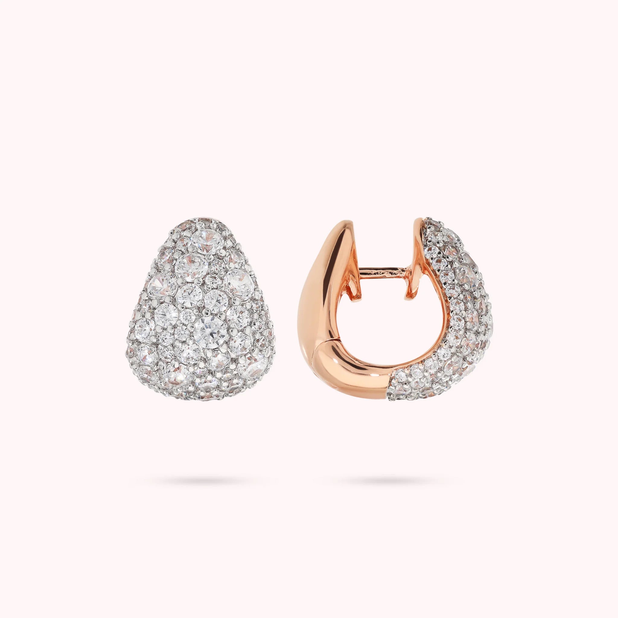 Orecchini a Goccia in Pavé di Cubic Zirconia