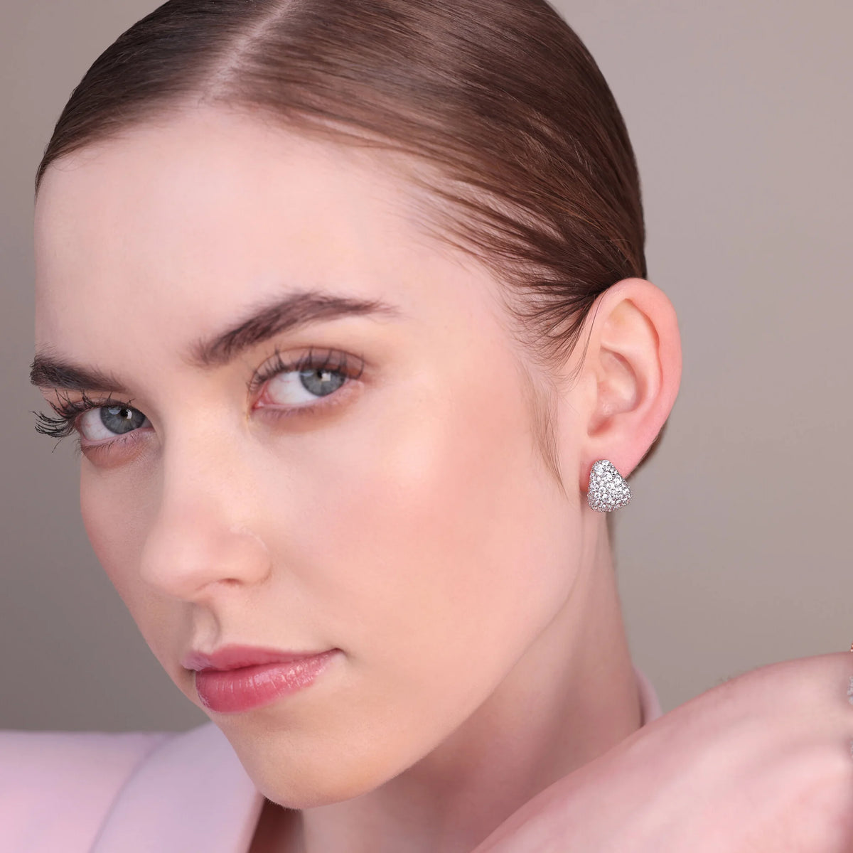 Cubic Zirconia Pavé Drop Earrings
