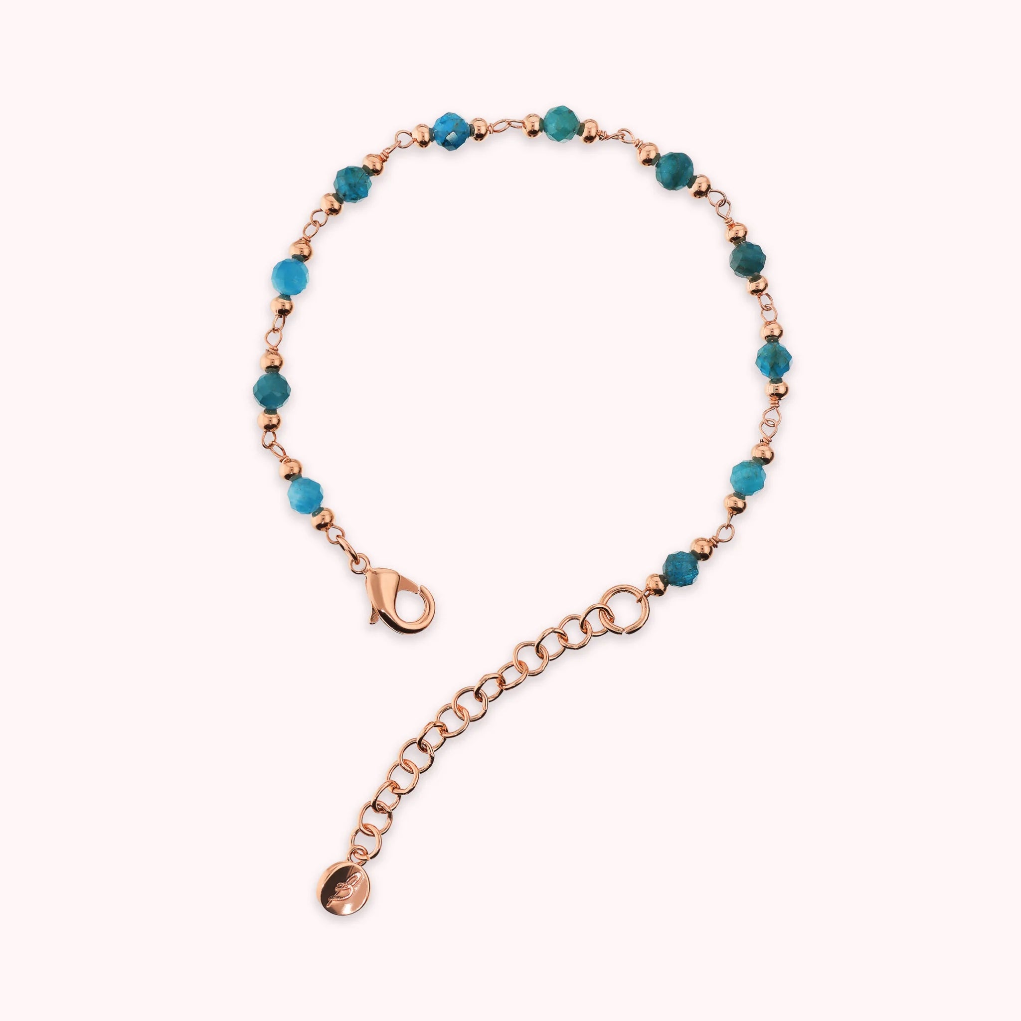 Rosenkranz-Armband mit facettierten Natursteinen