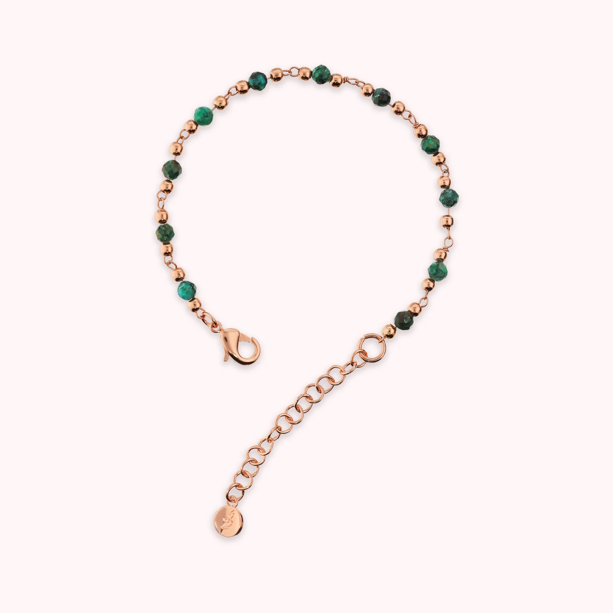 Rosenkranz-Armband mit facettierten Natursteinen