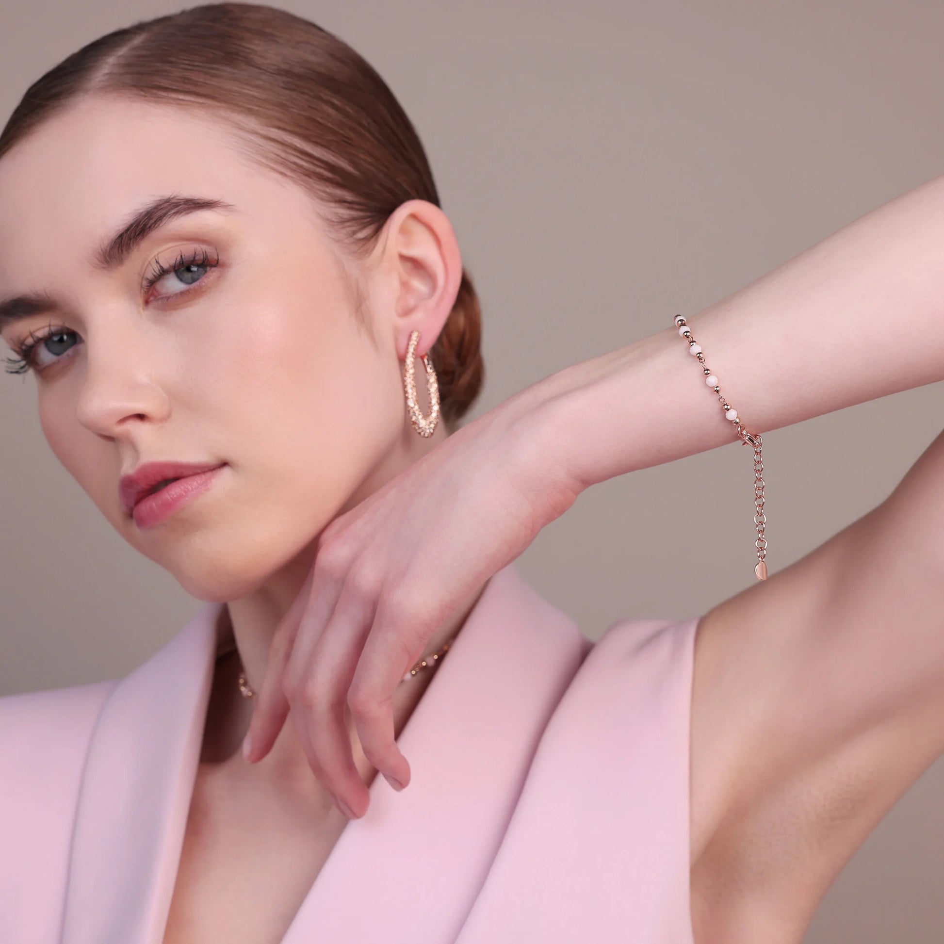 Bracelet Chapelet avec pierres naturelles facettées