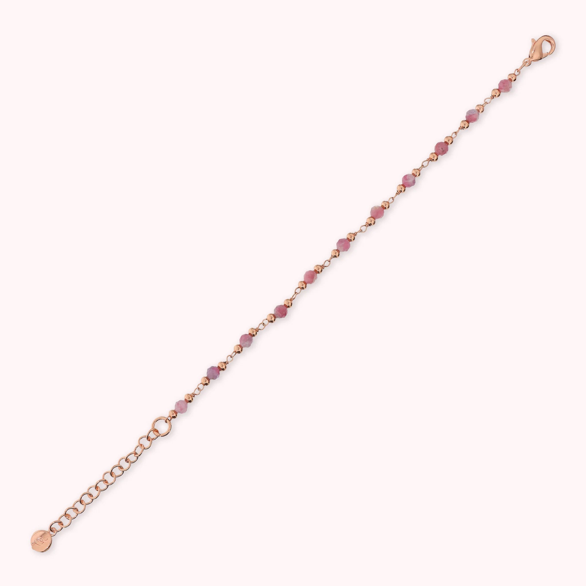 Rosenkranz-Armband mit facettierten Natursteinen