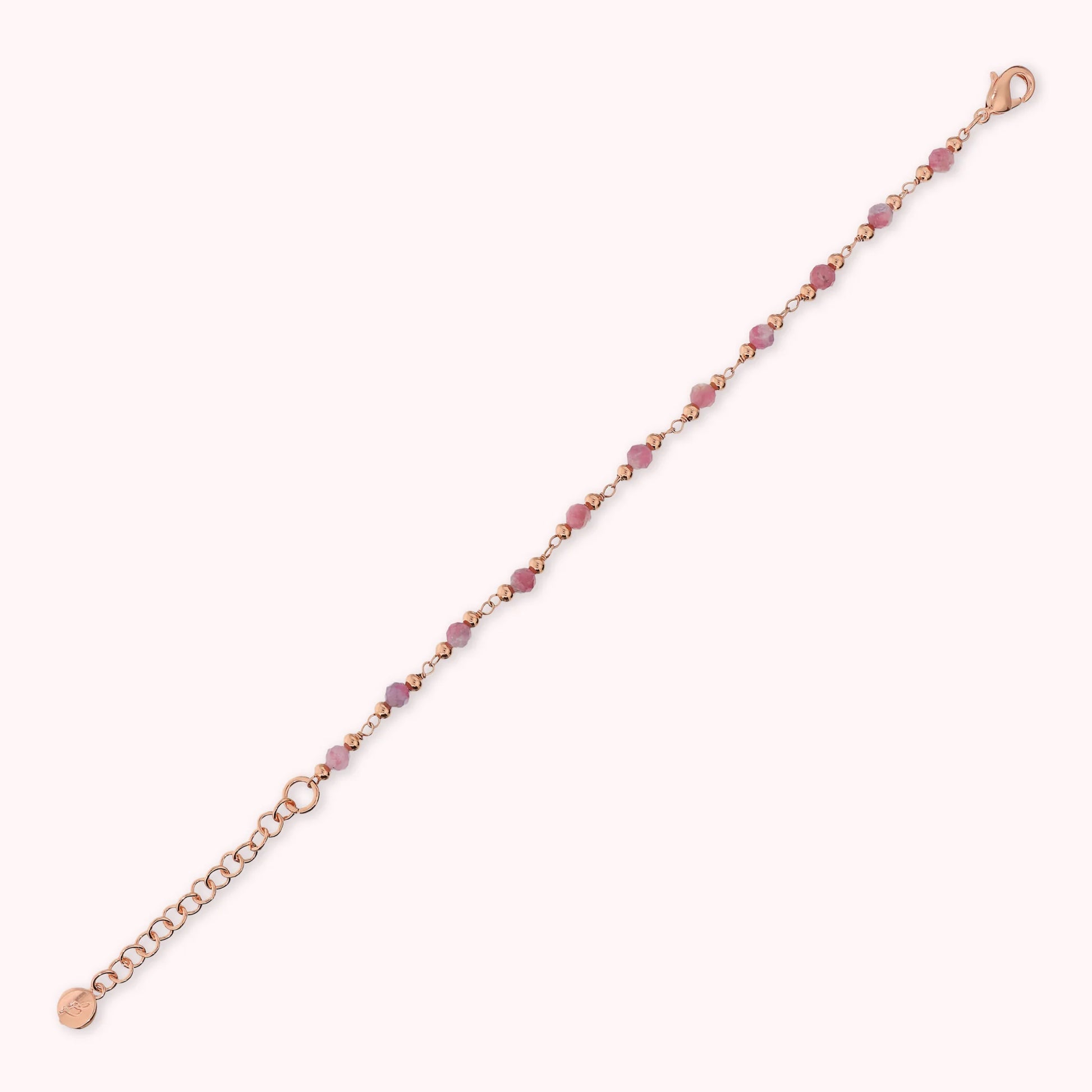 Bracelet Chapelet avec pierres naturelles facettées
