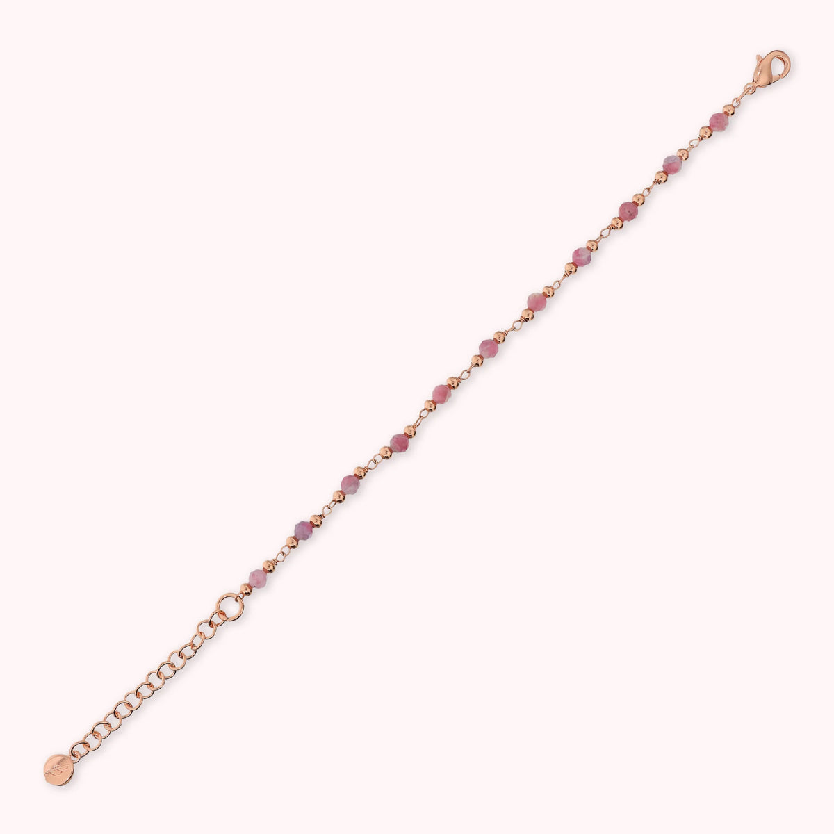 Rosary Bracelet with Faceted Natural Stones