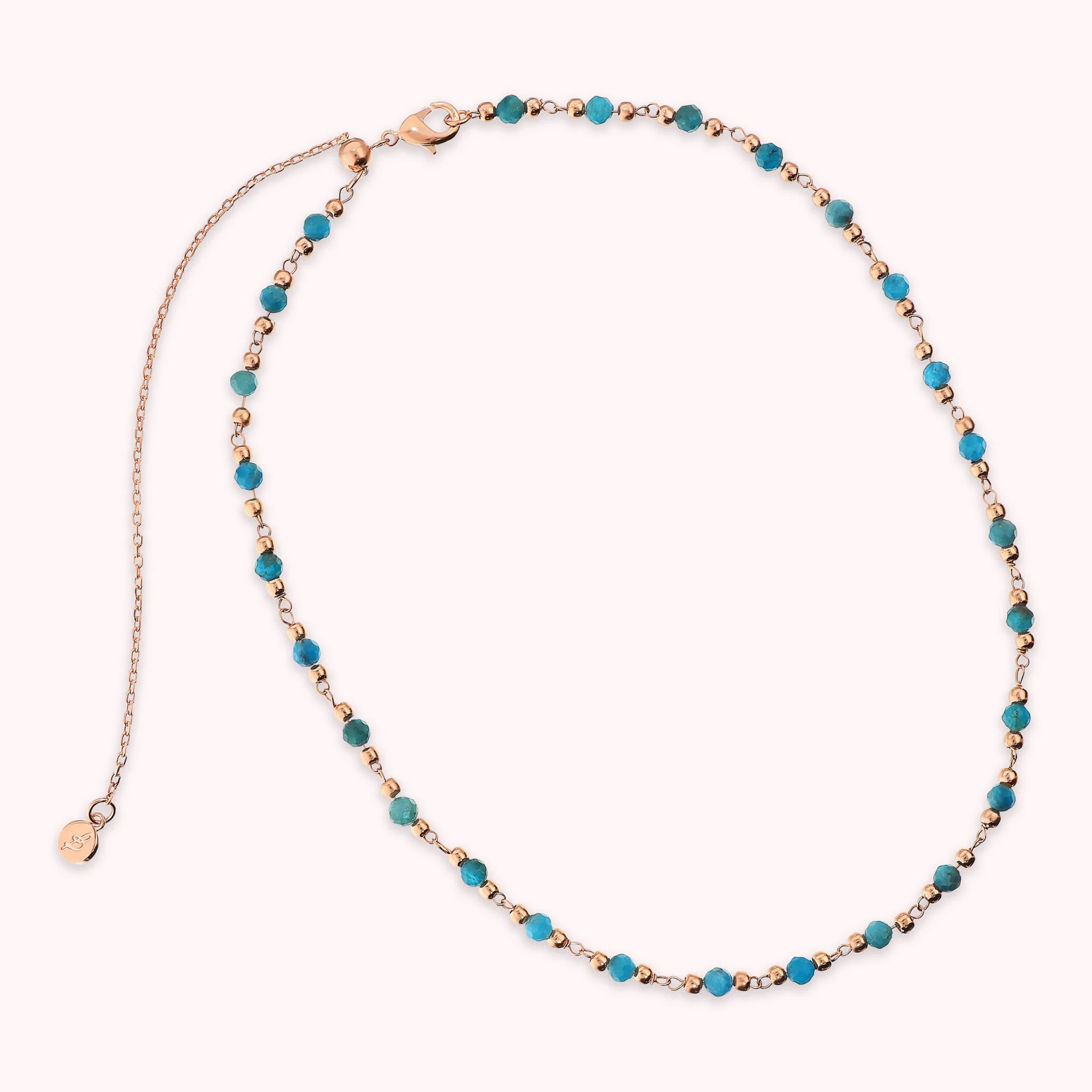 Rosary Necklace with Faceted Natural Stones